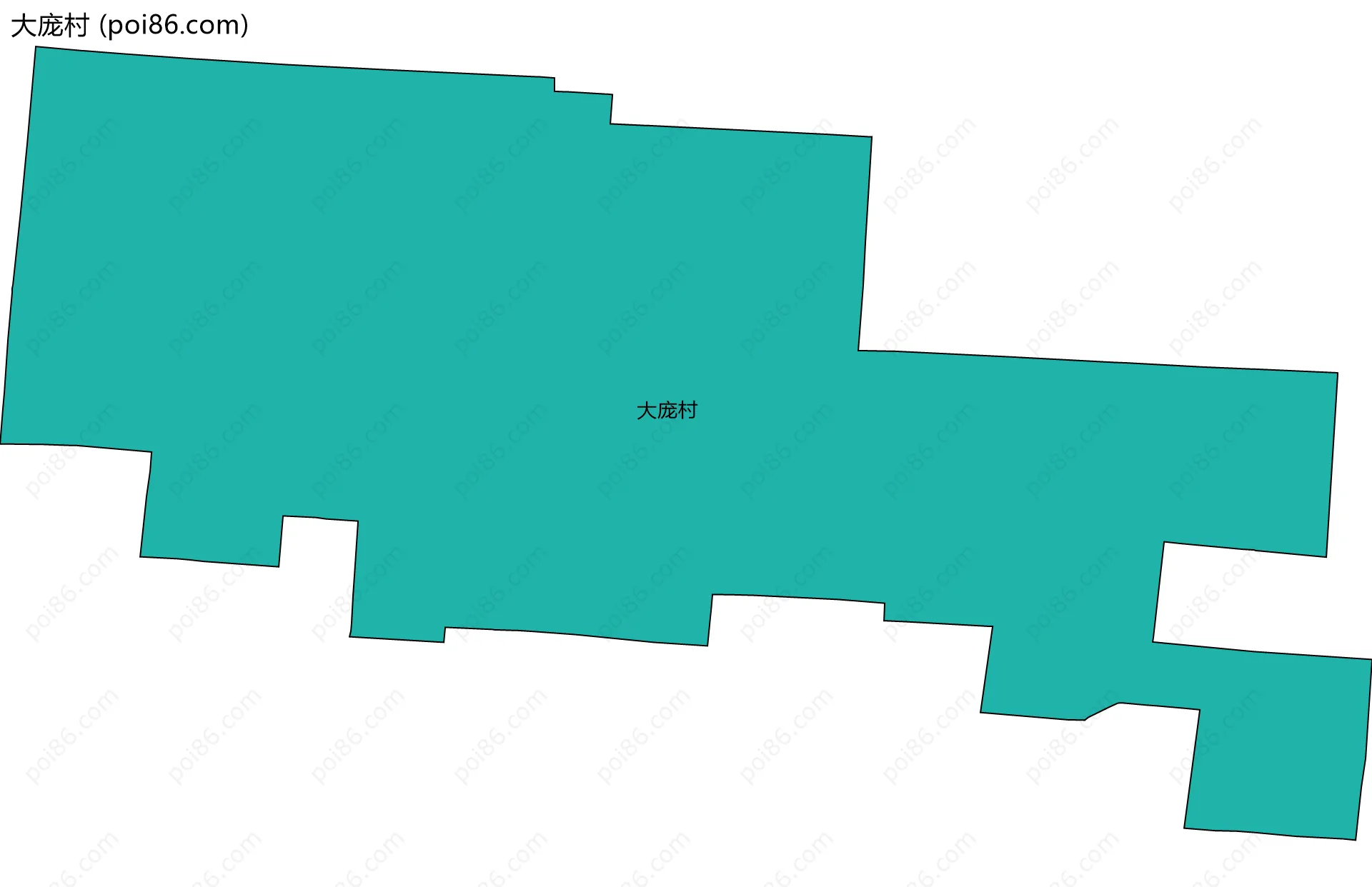 大庞村边界地图