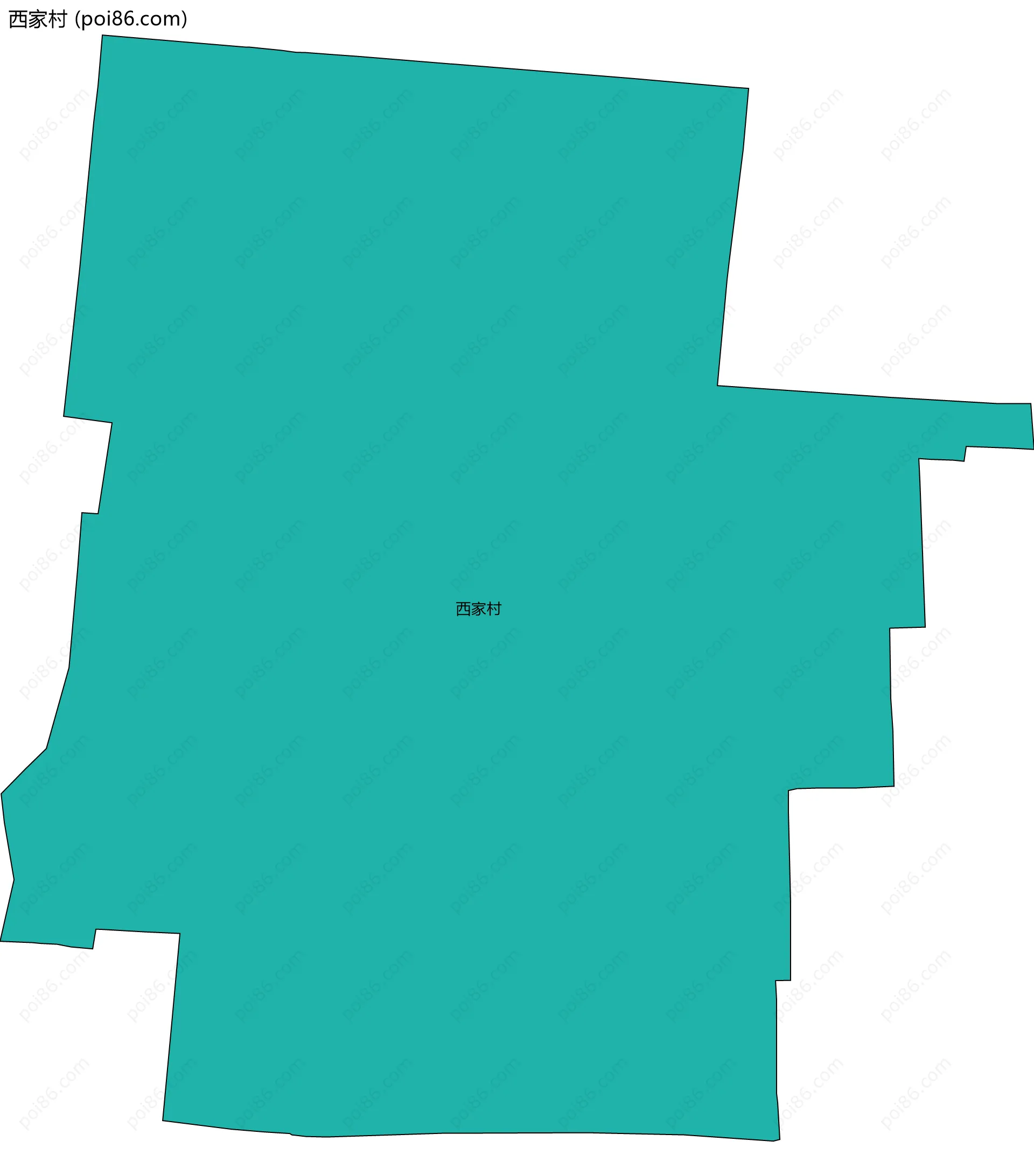 西家村边界地图