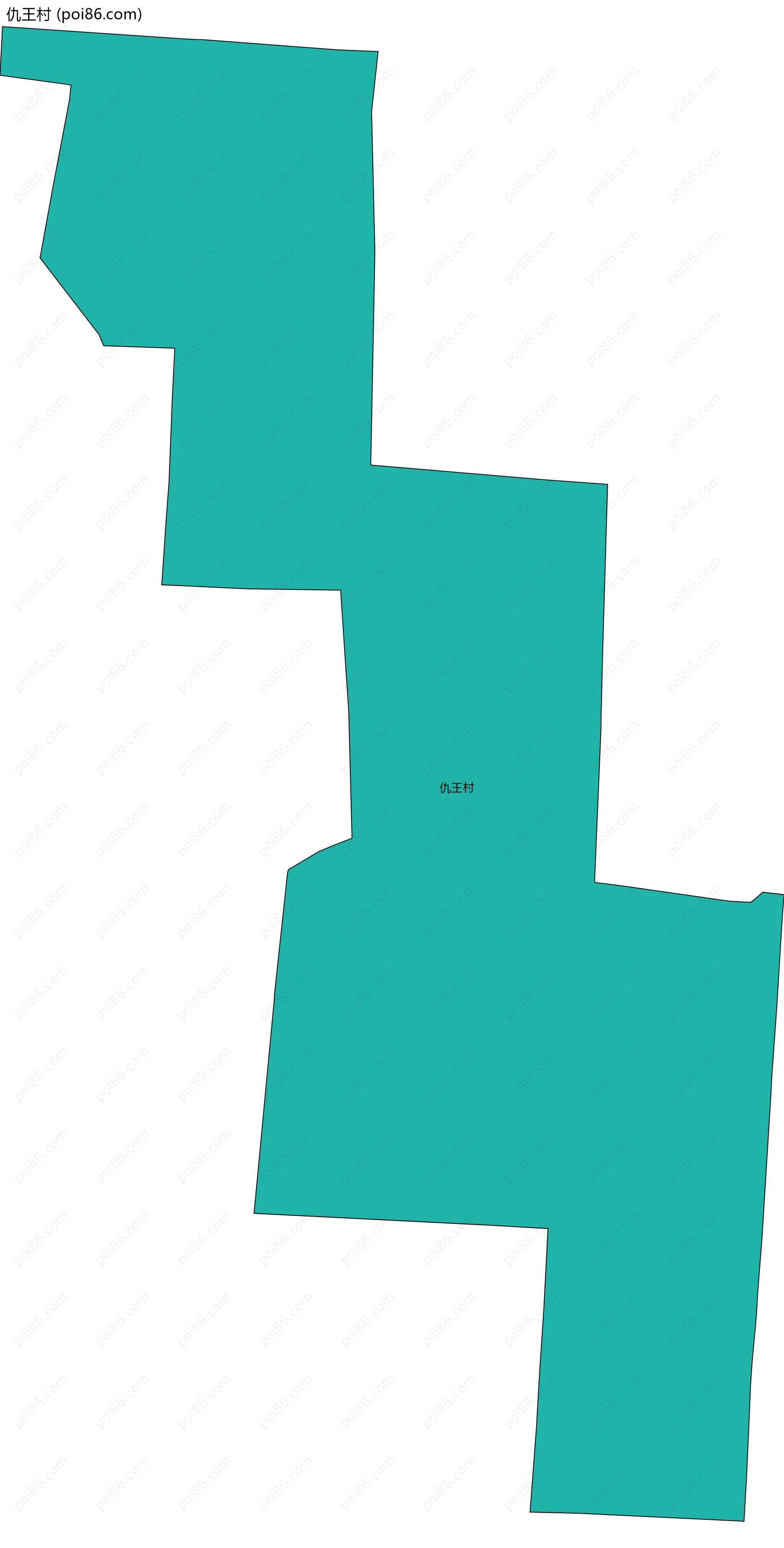 仇王村边界地图