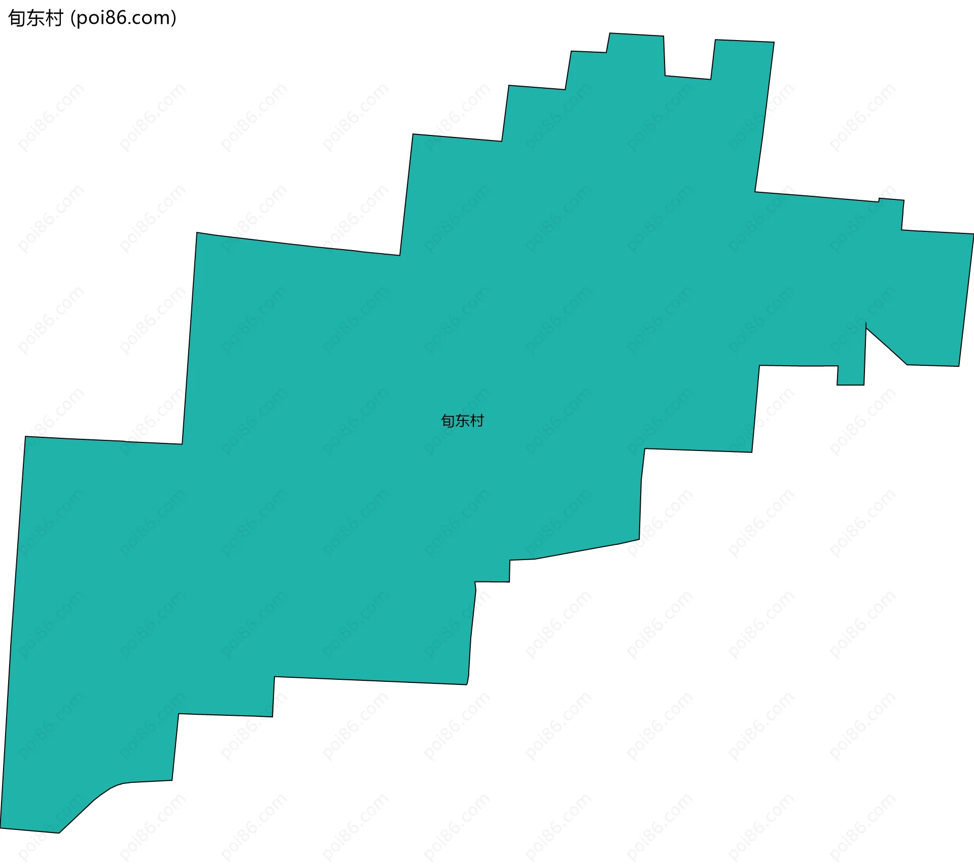 旬东村边界地图