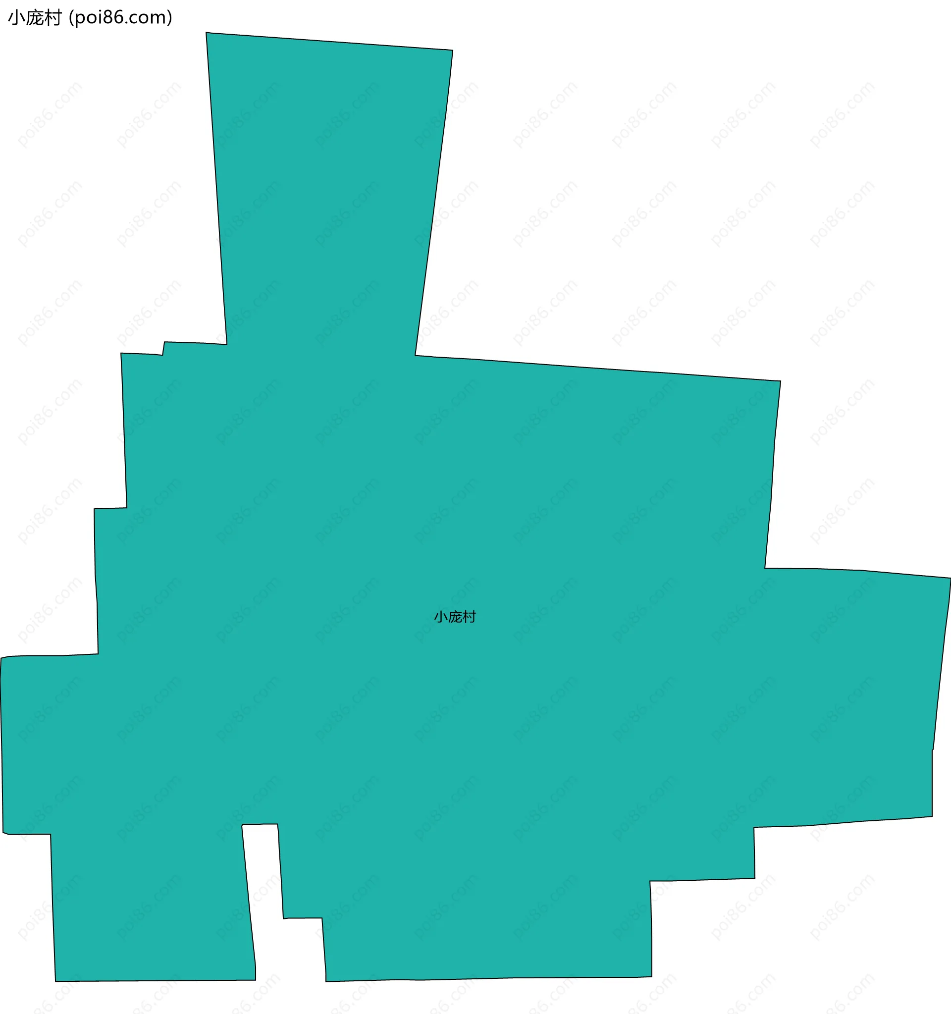 小庞村边界地图