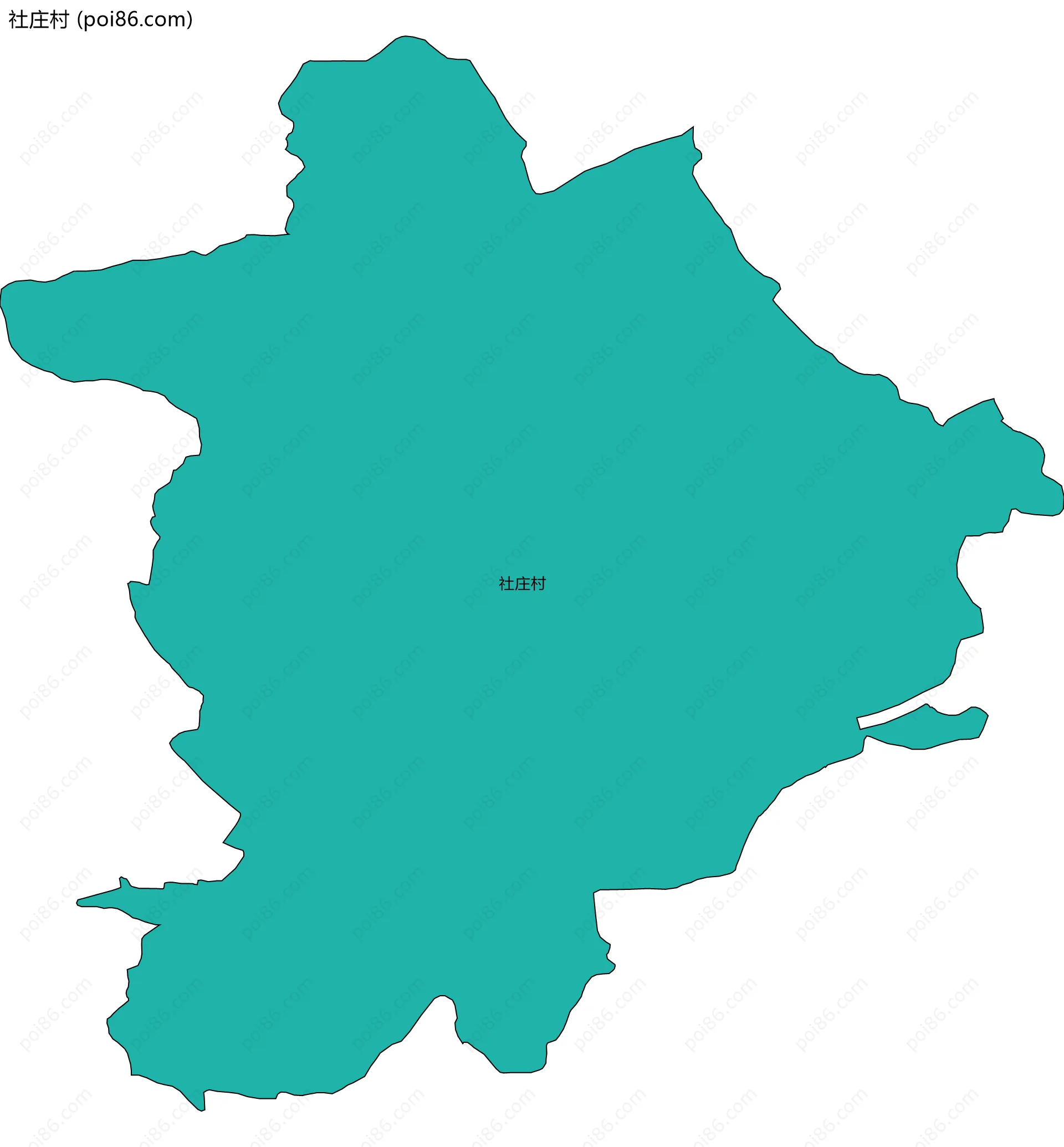 社庄村边界地图