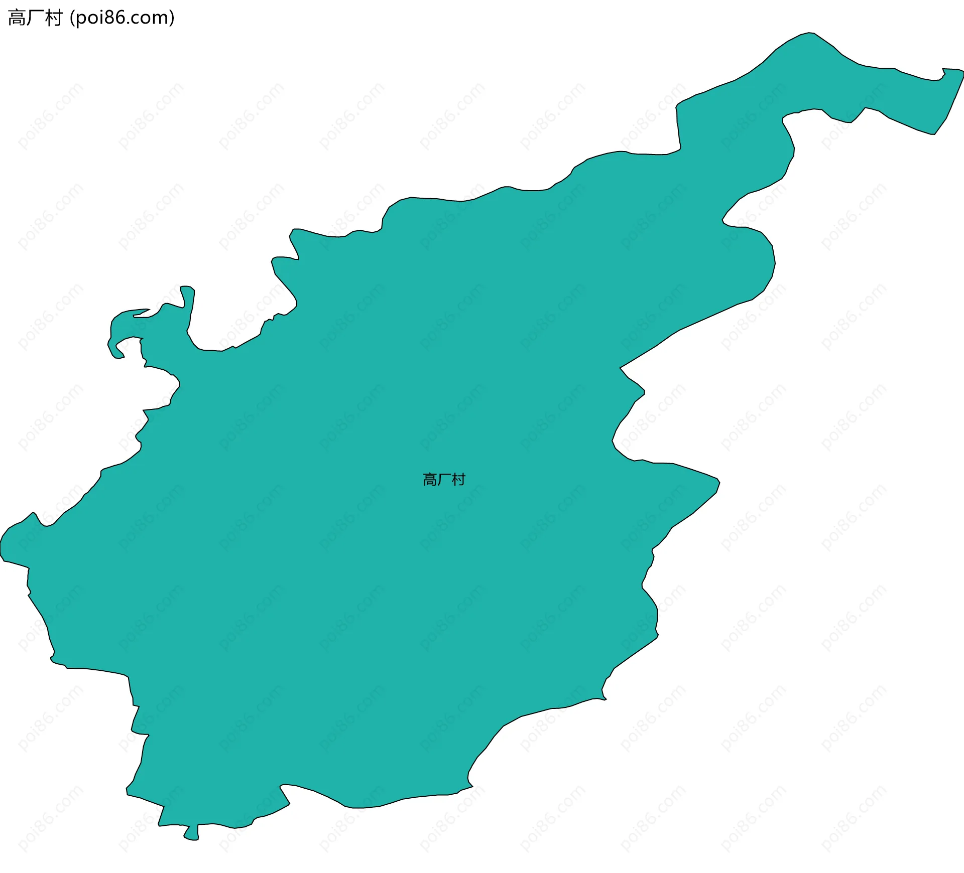 高厂村边界地图