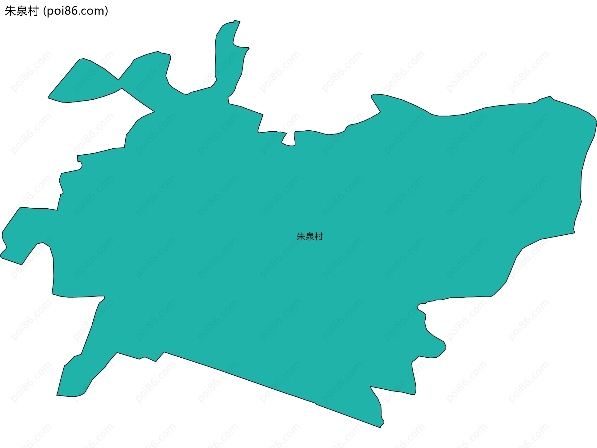 朱泉村边界地图