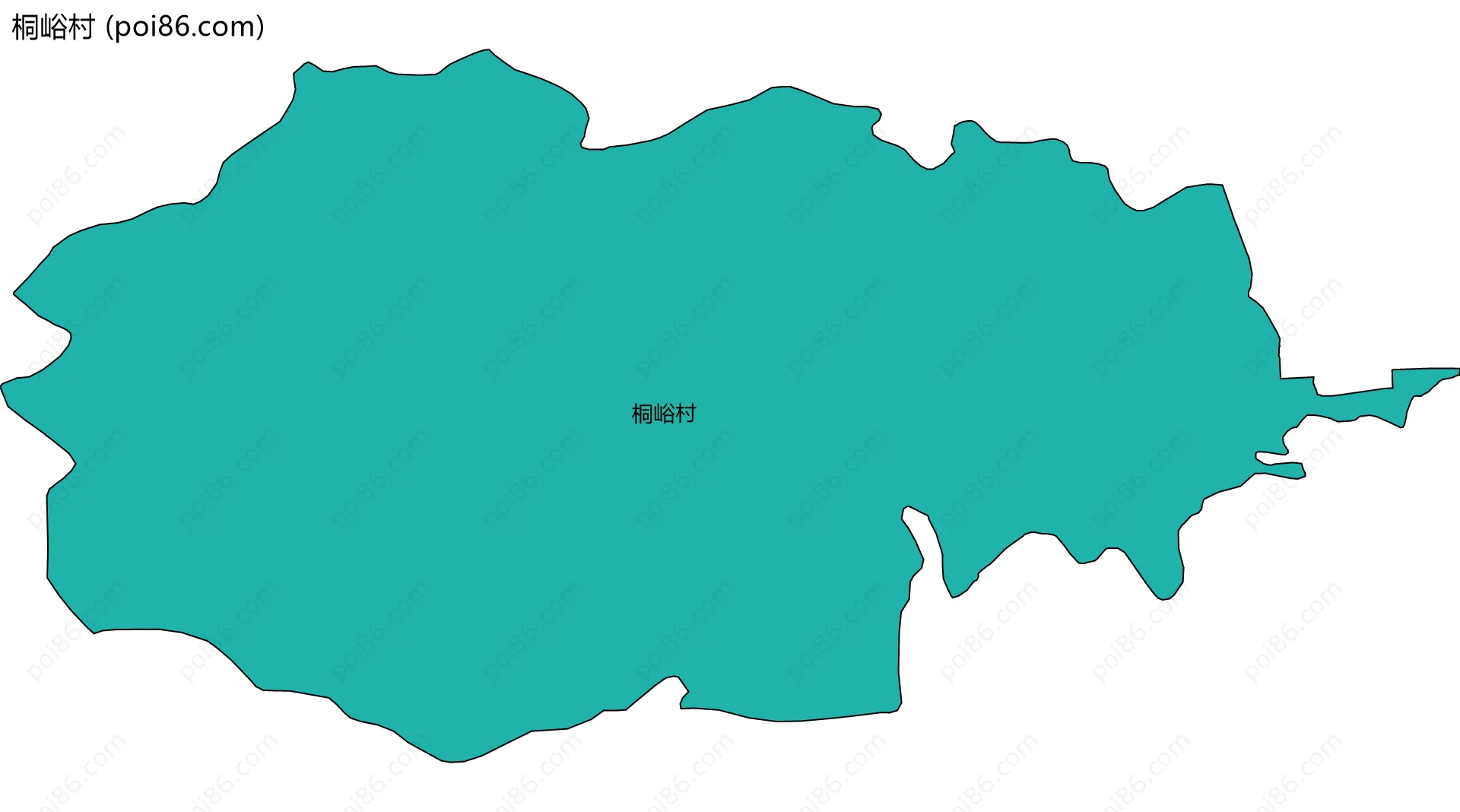 桐峪村边界地图