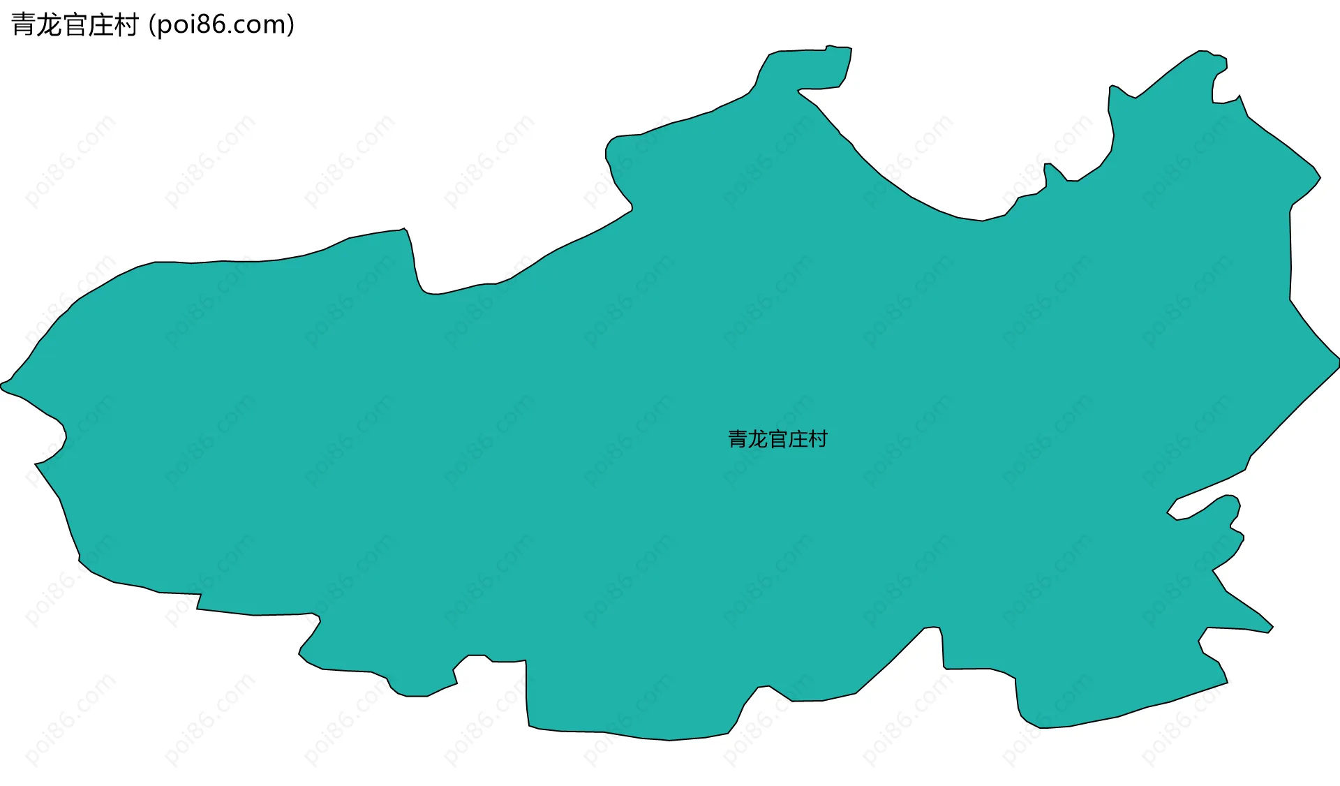 青龙官庄村边界地图