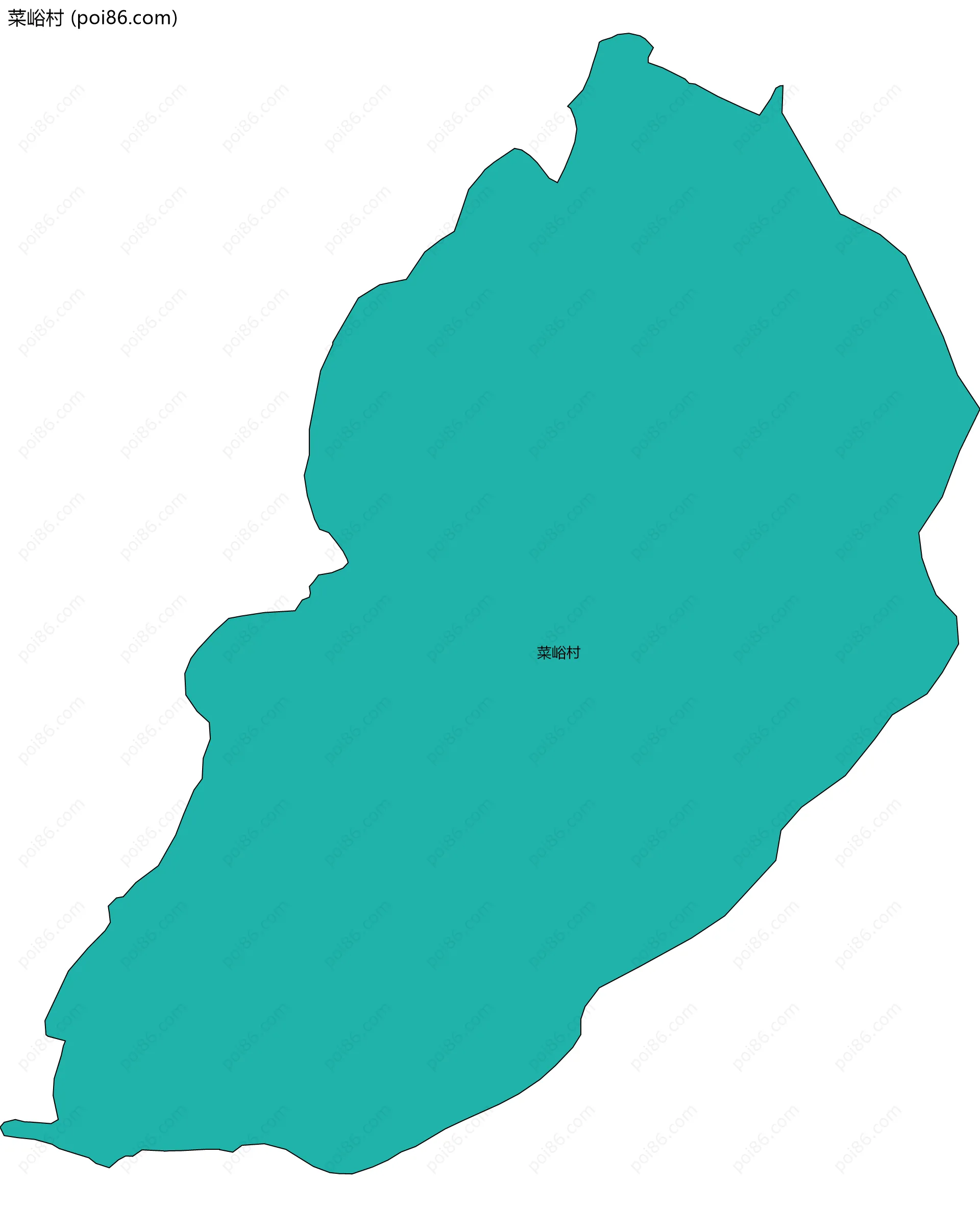 菜峪村边界地图