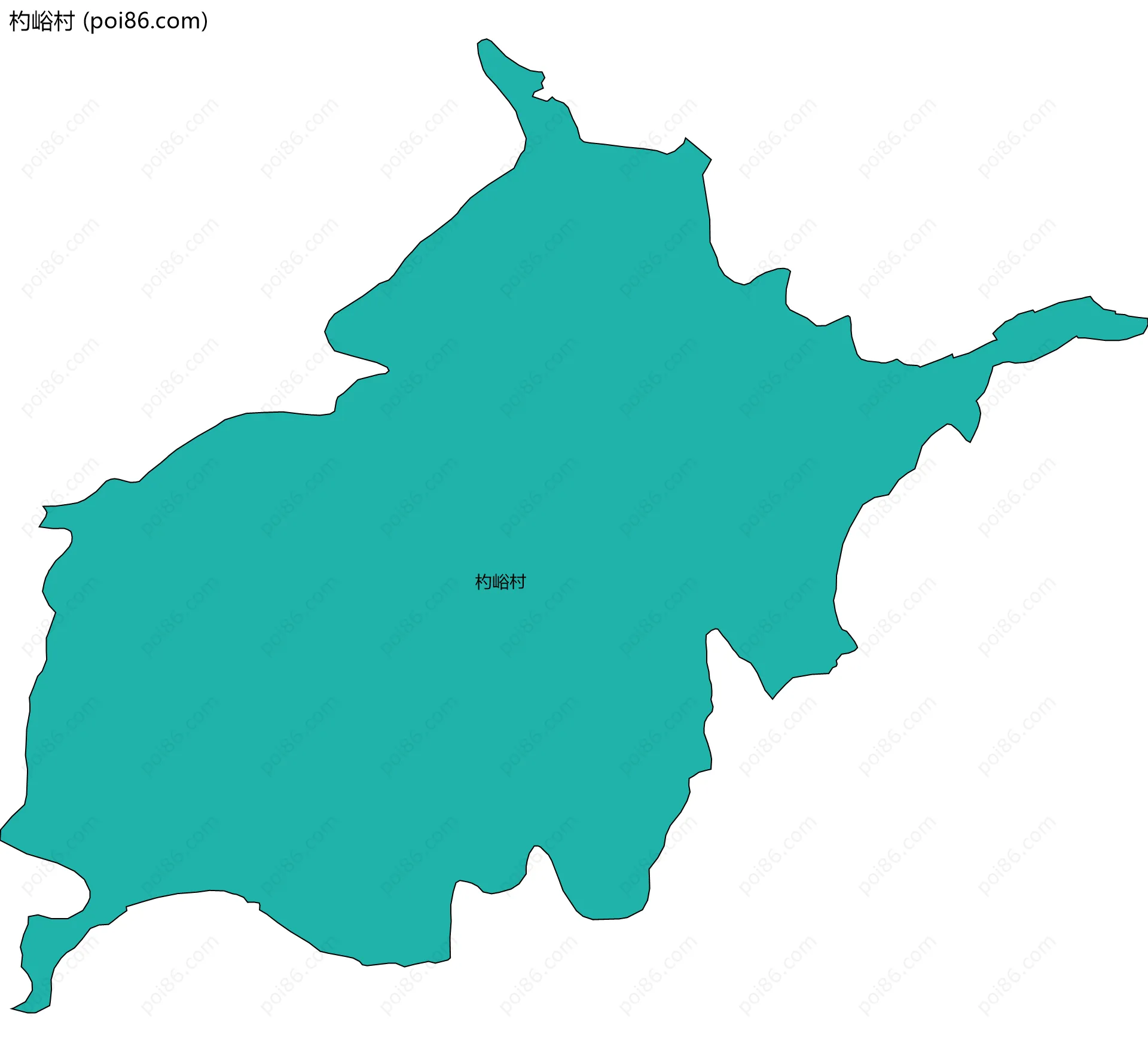 杓峪村边界地图