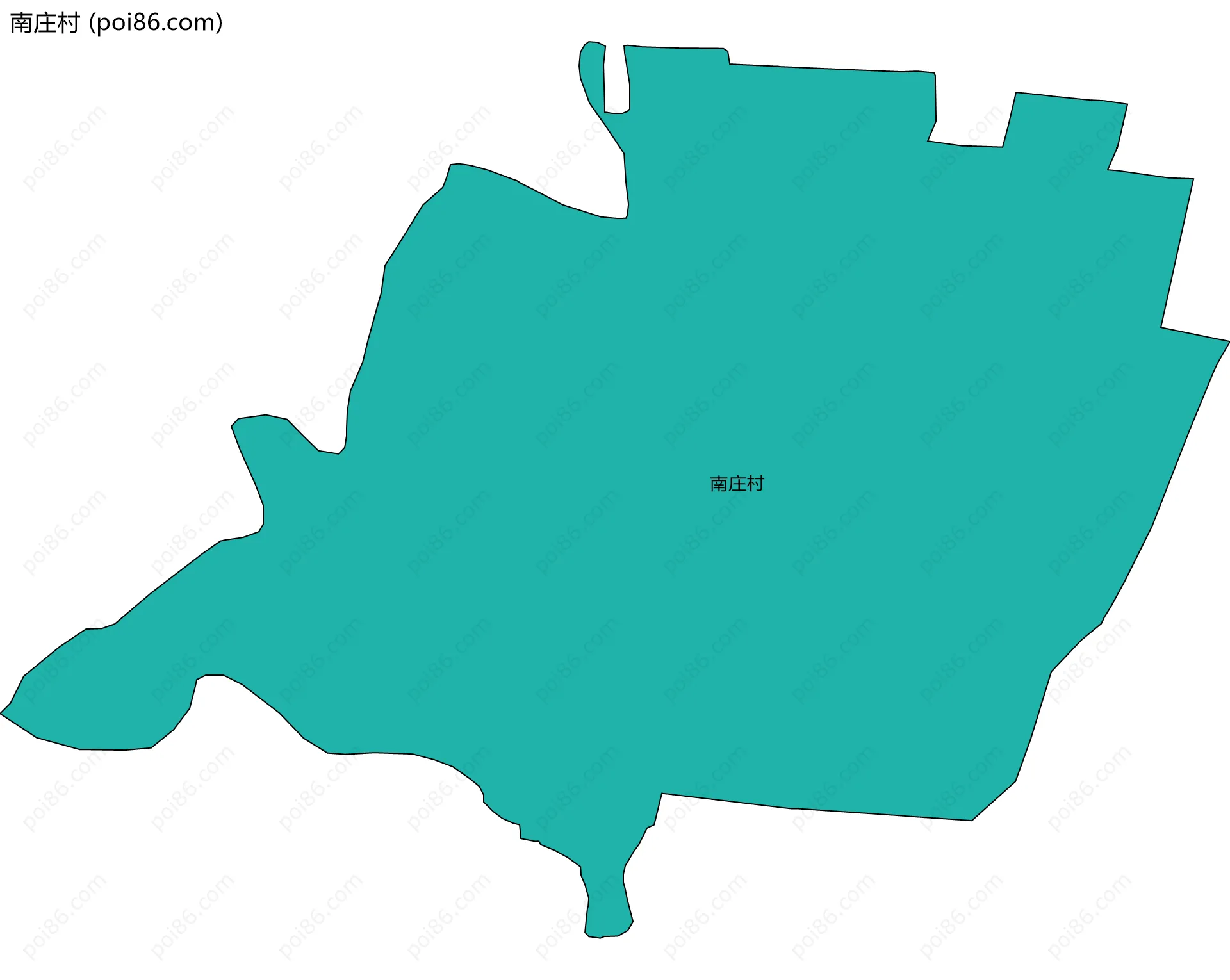 南庄村边界地图