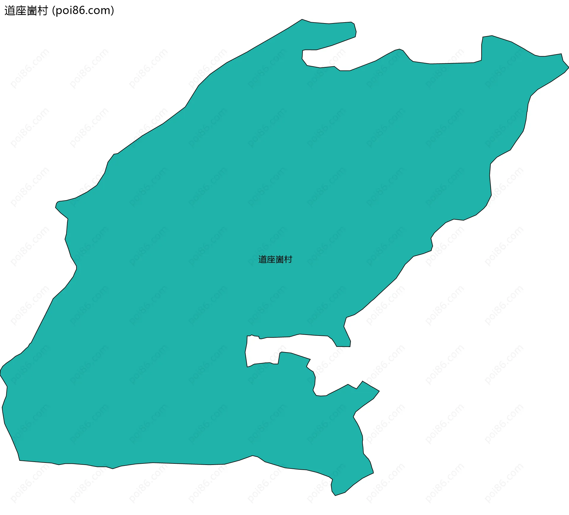 道座崮村边界地图