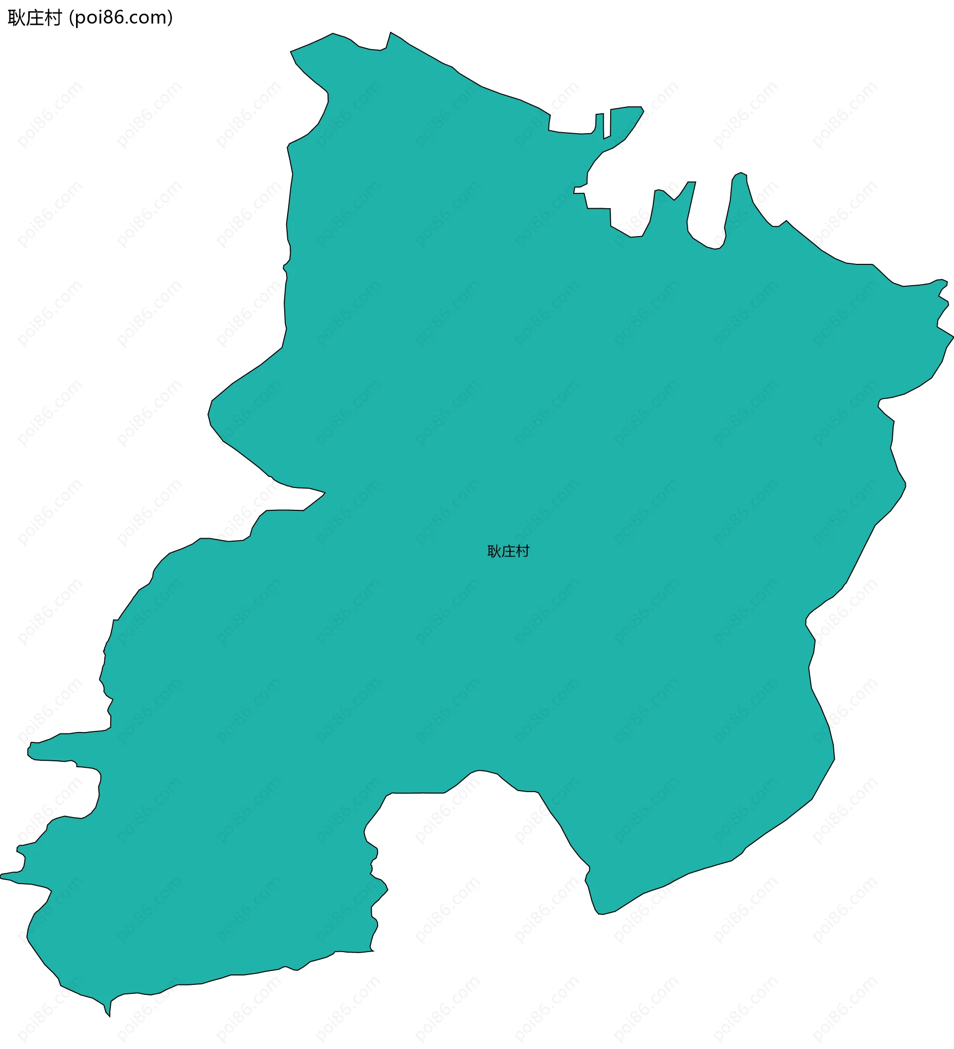 耿庄村边界地图