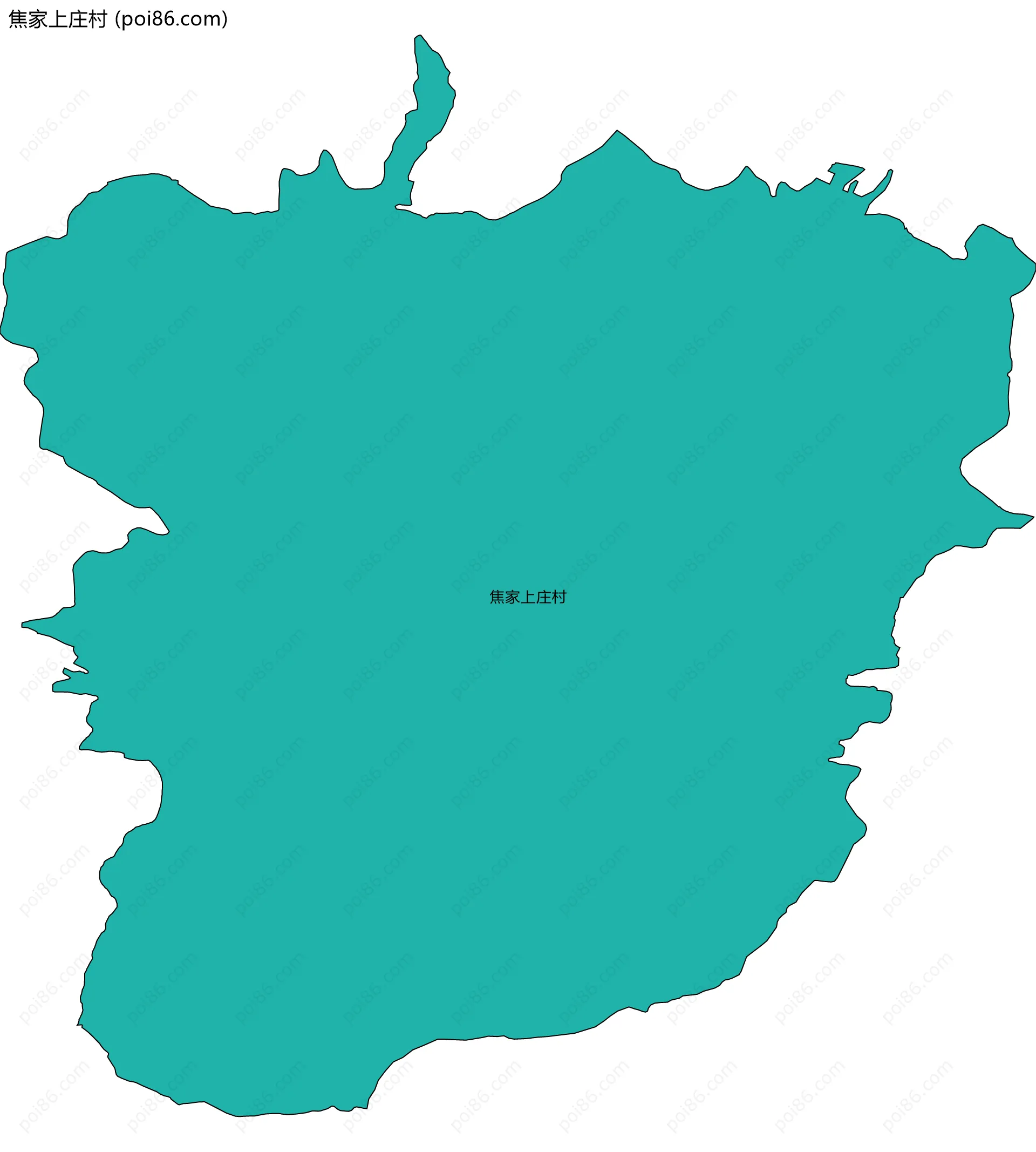焦家上庄村边界地图