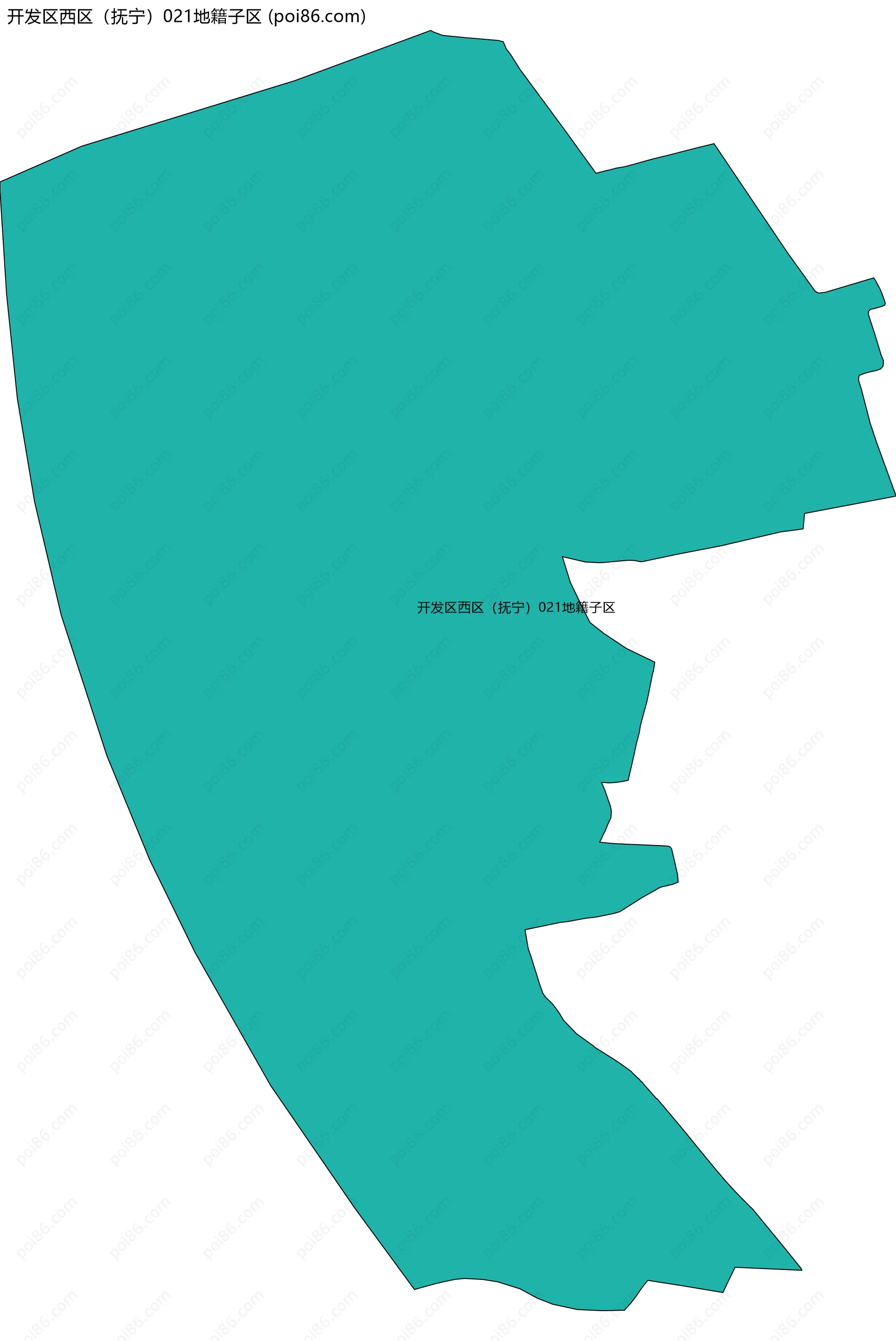 开发区西区（抚宁）021地籍子区边界地图