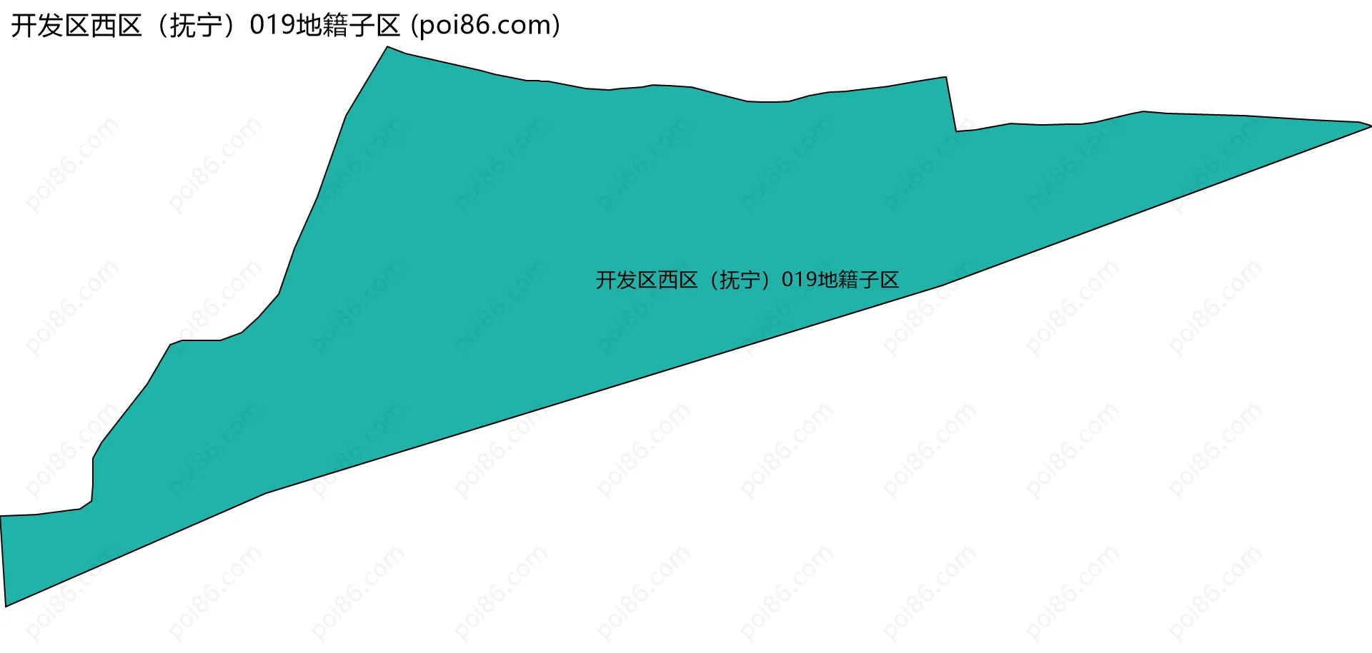 开发区西区（抚宁）019地籍子区边界地图