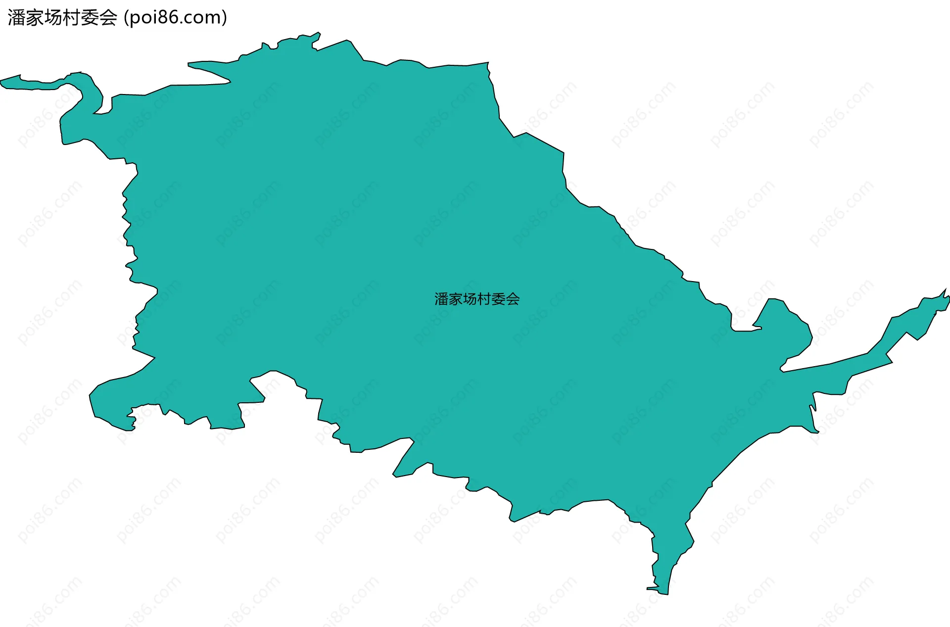 潘家场村委会边界地图