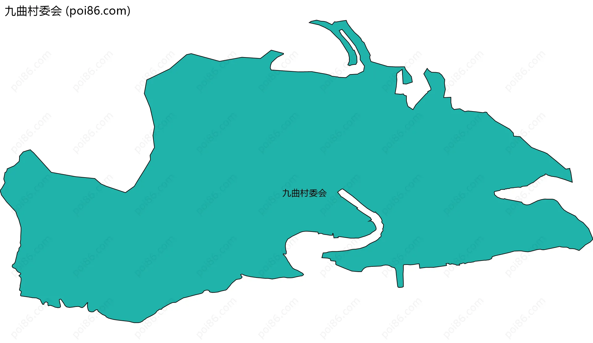 九曲村委会边界地图