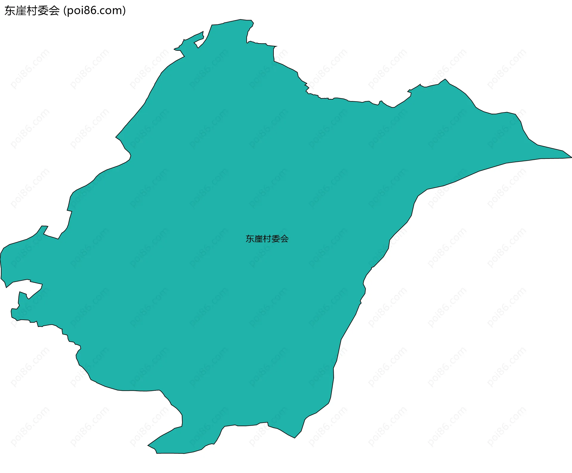 东崖村委会边界地图