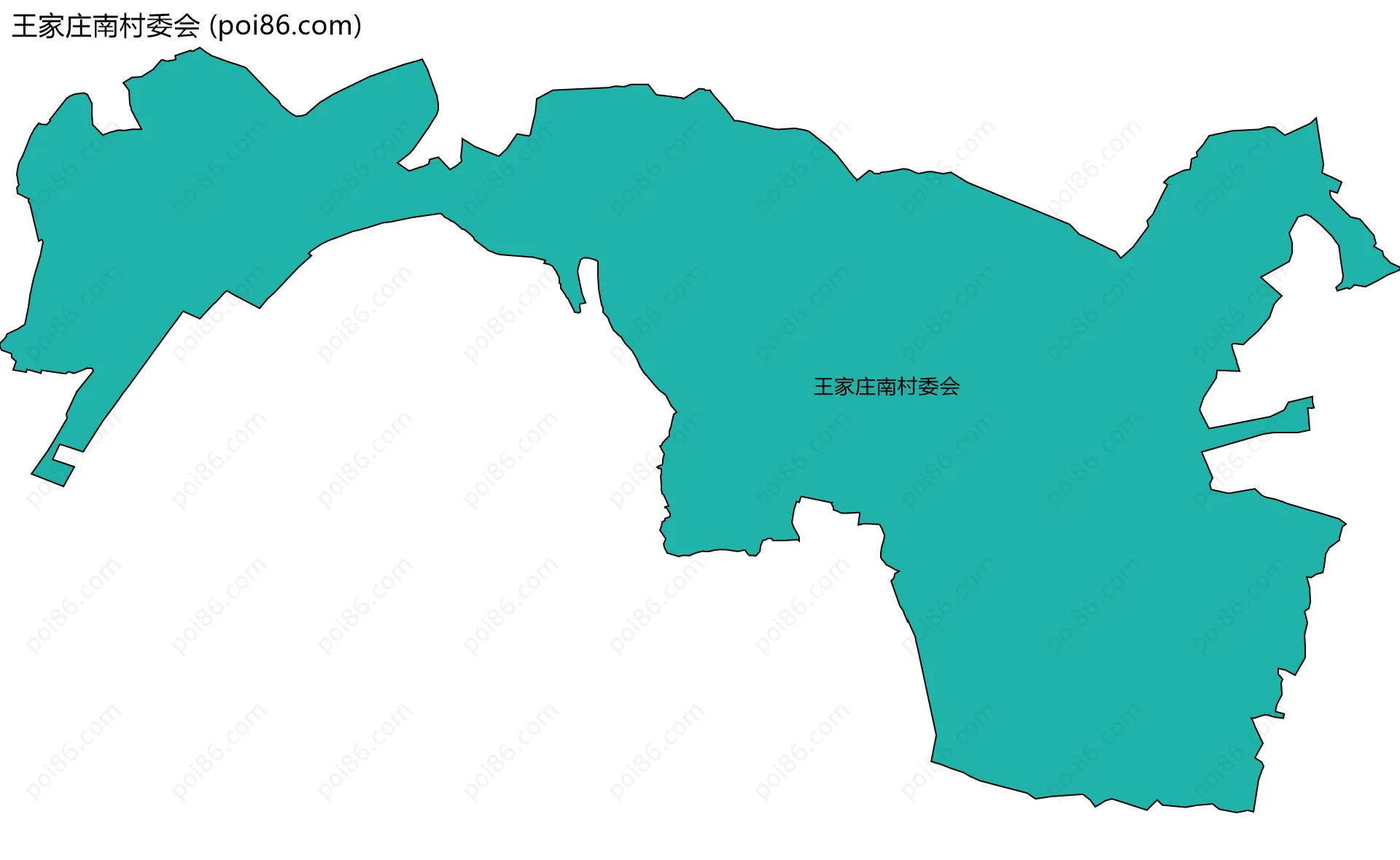 王家庄南村委会边界地图