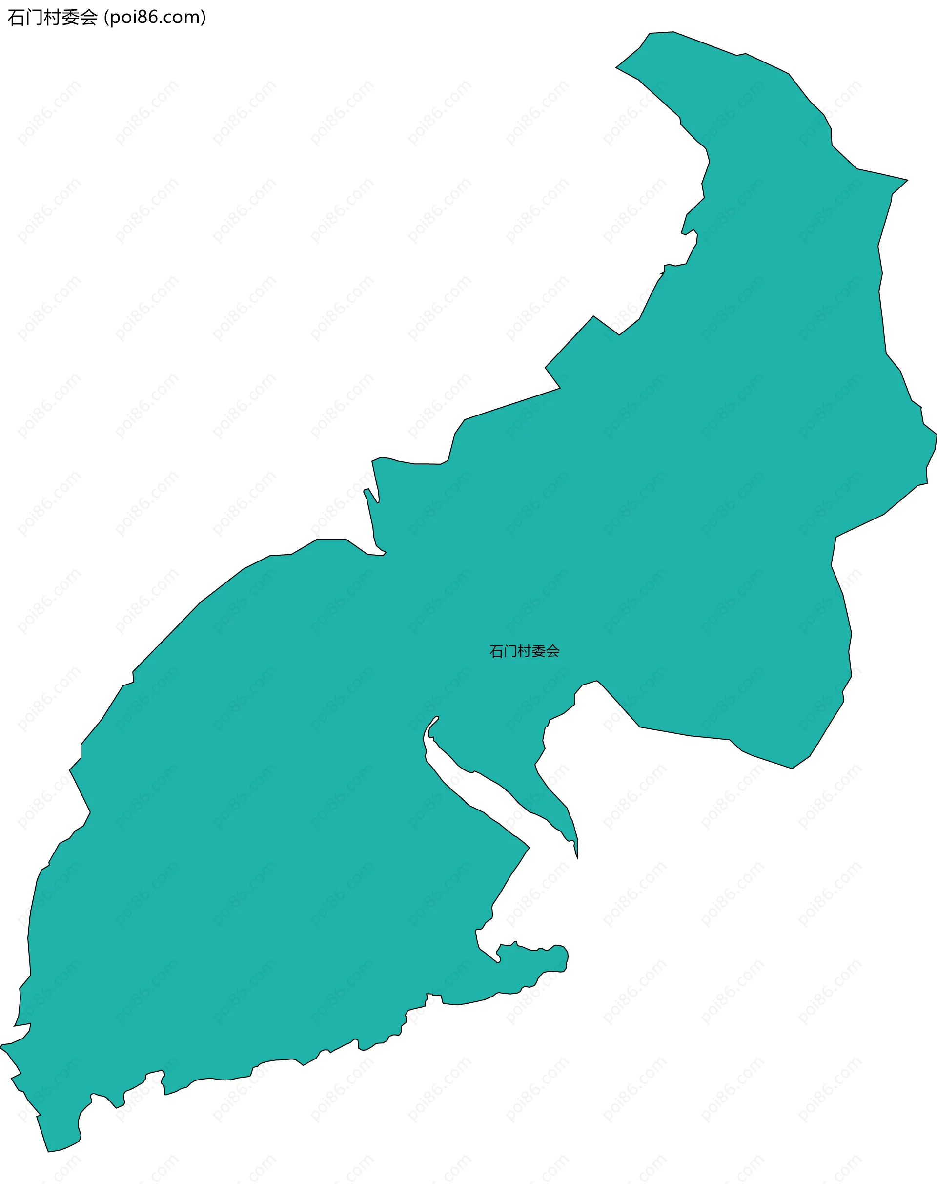 石门村委会边界地图