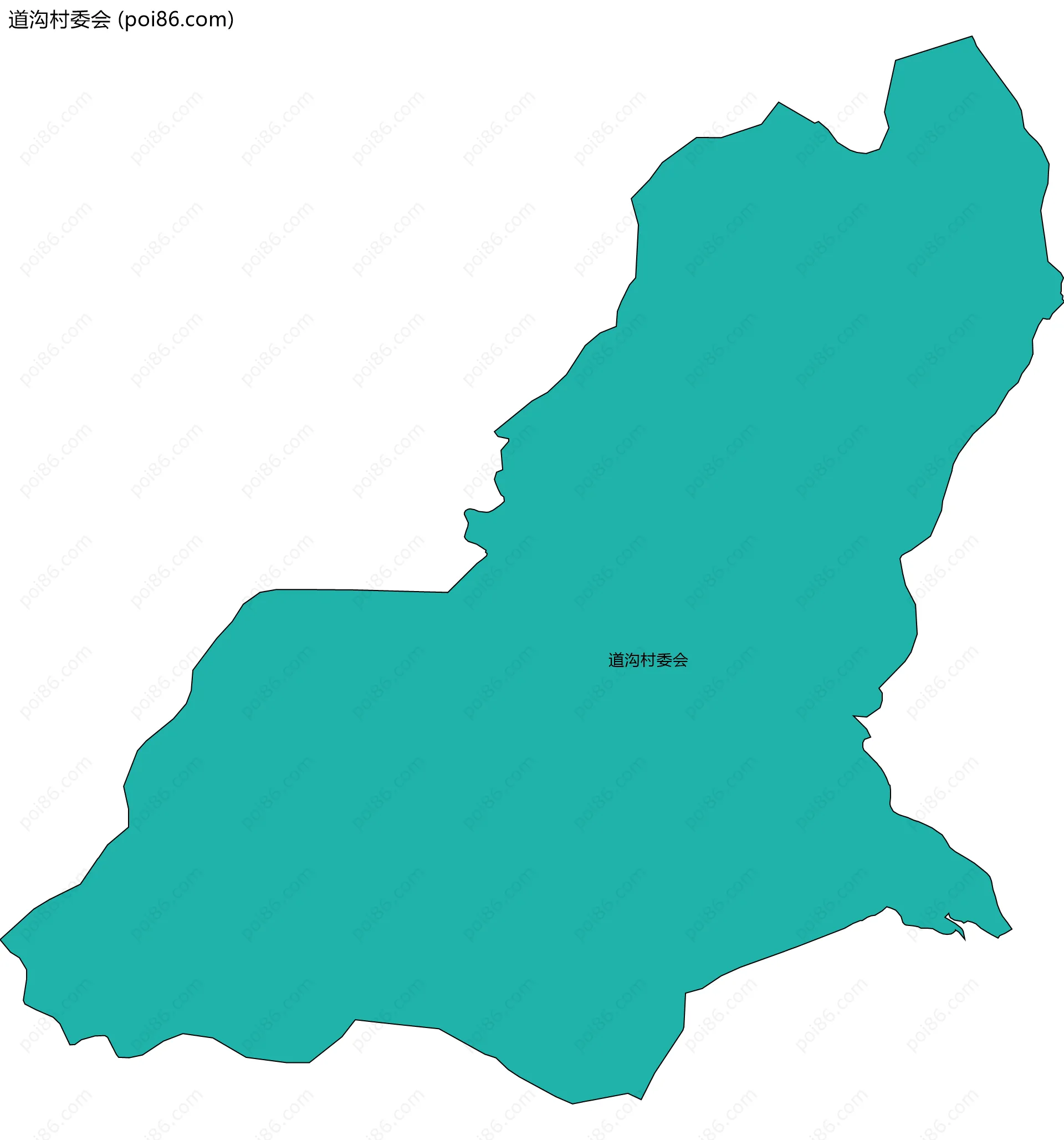 道沟村委会边界地图