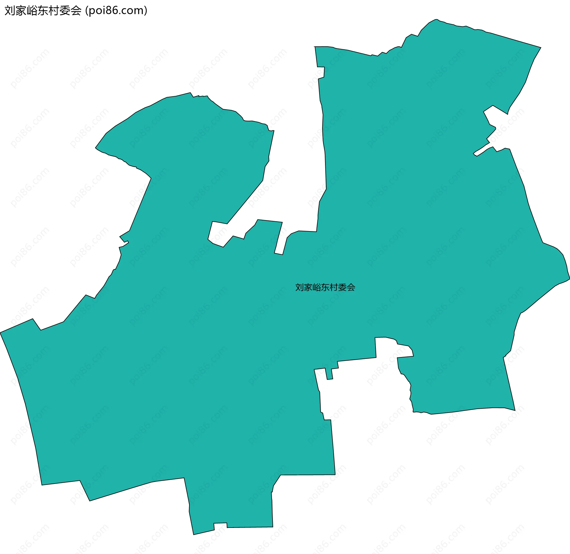刘家峪东村委会边界地图