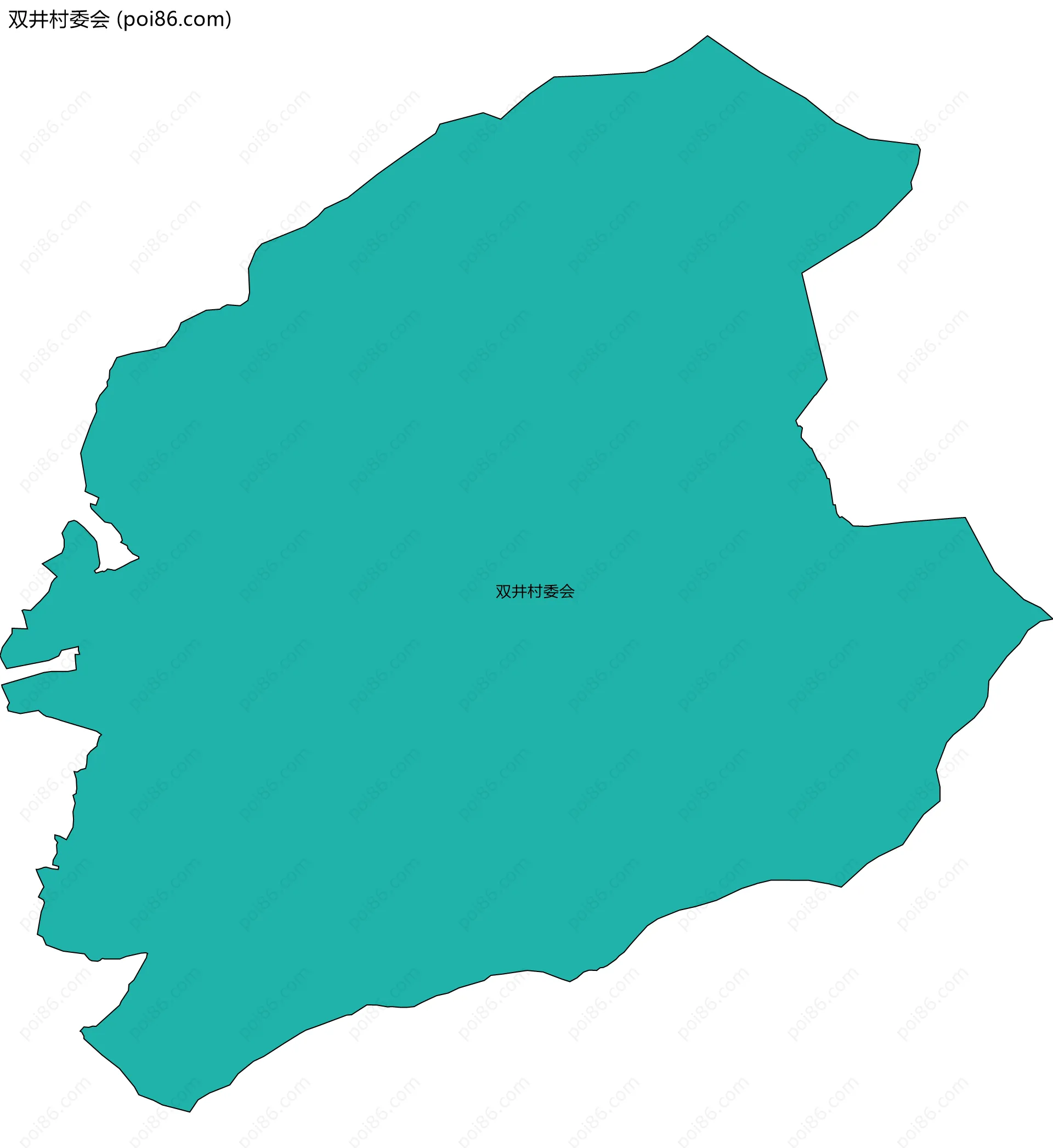 双井村委会边界地图