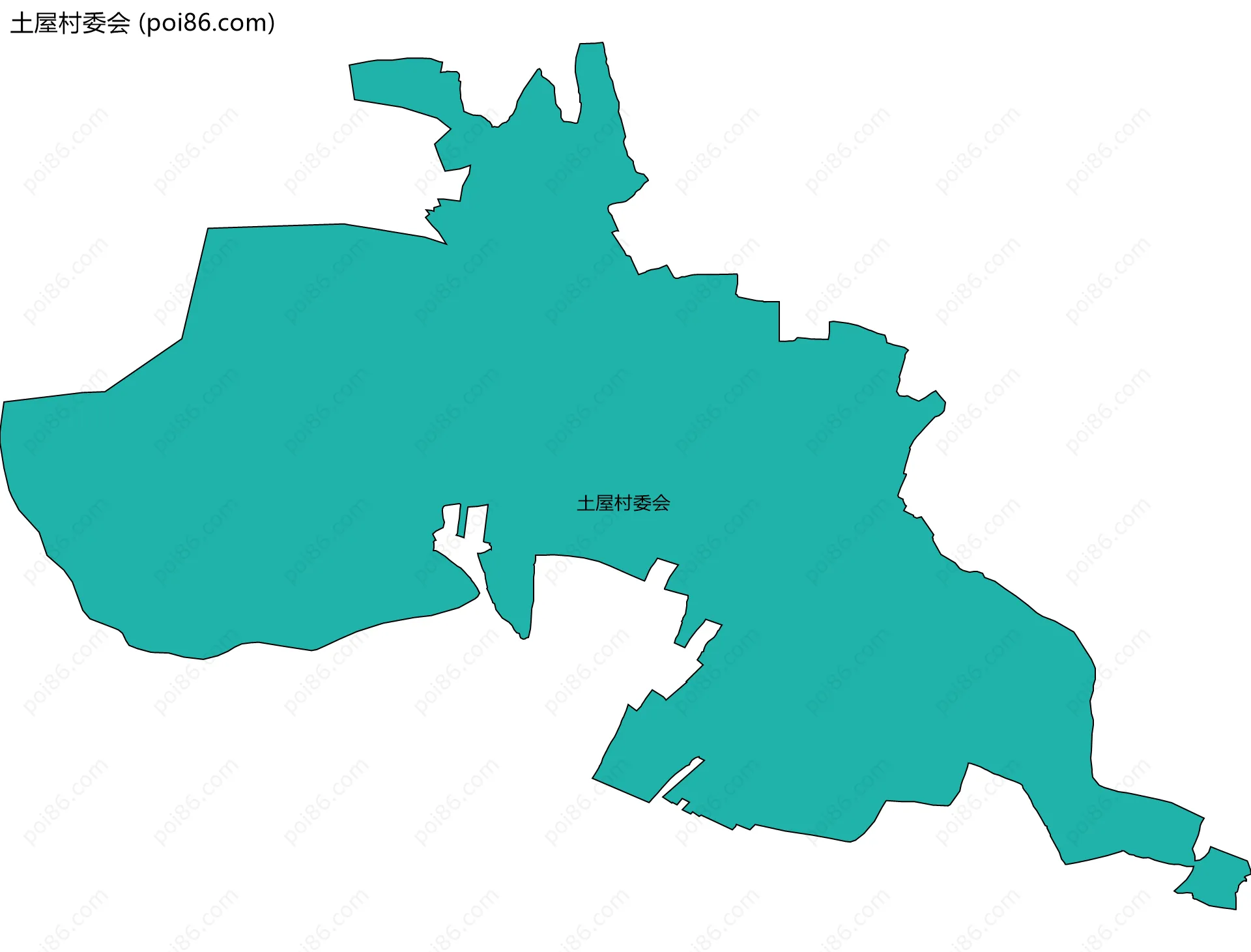 土屋村委会边界地图