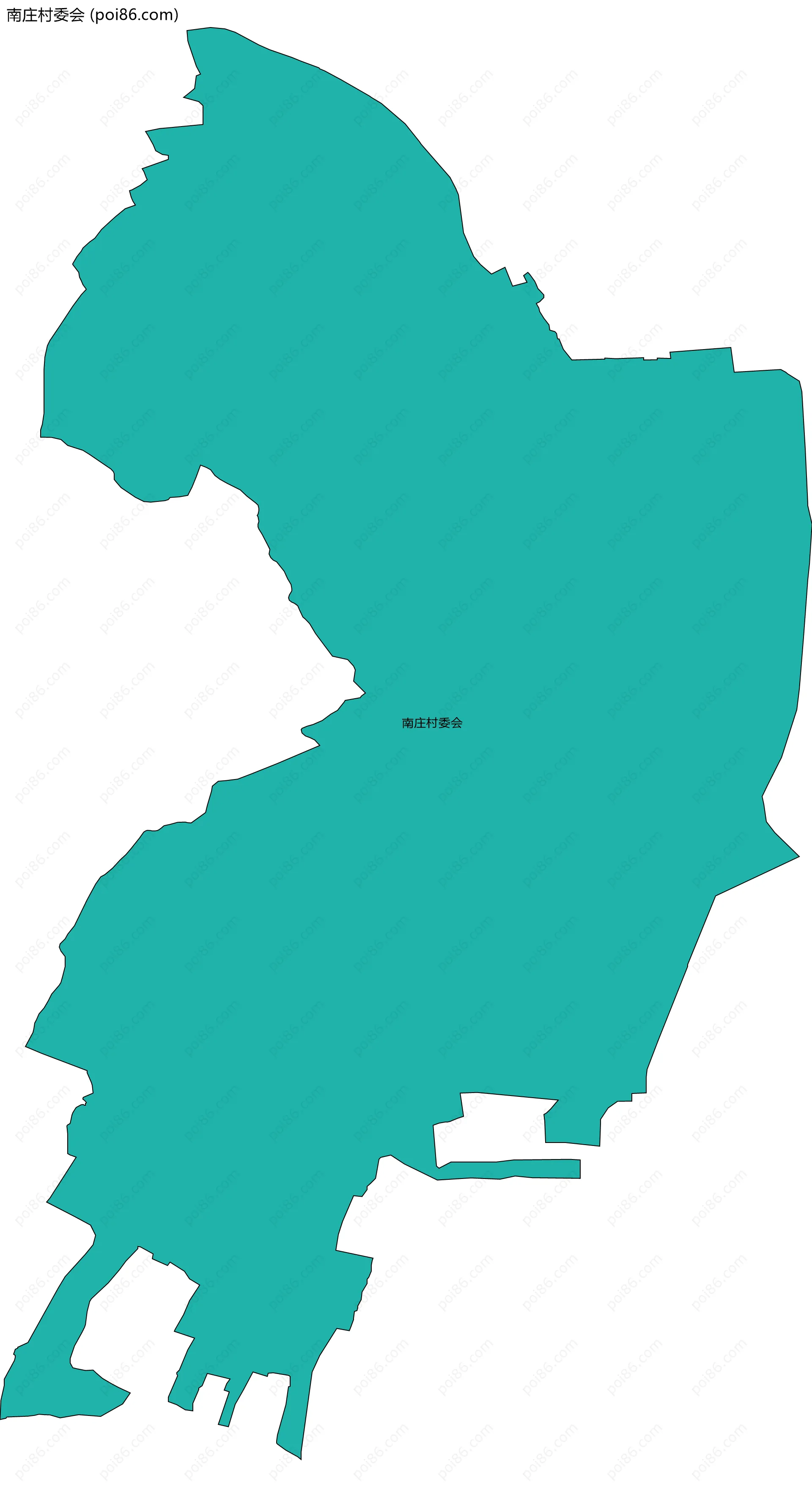 南庄村委会边界地图