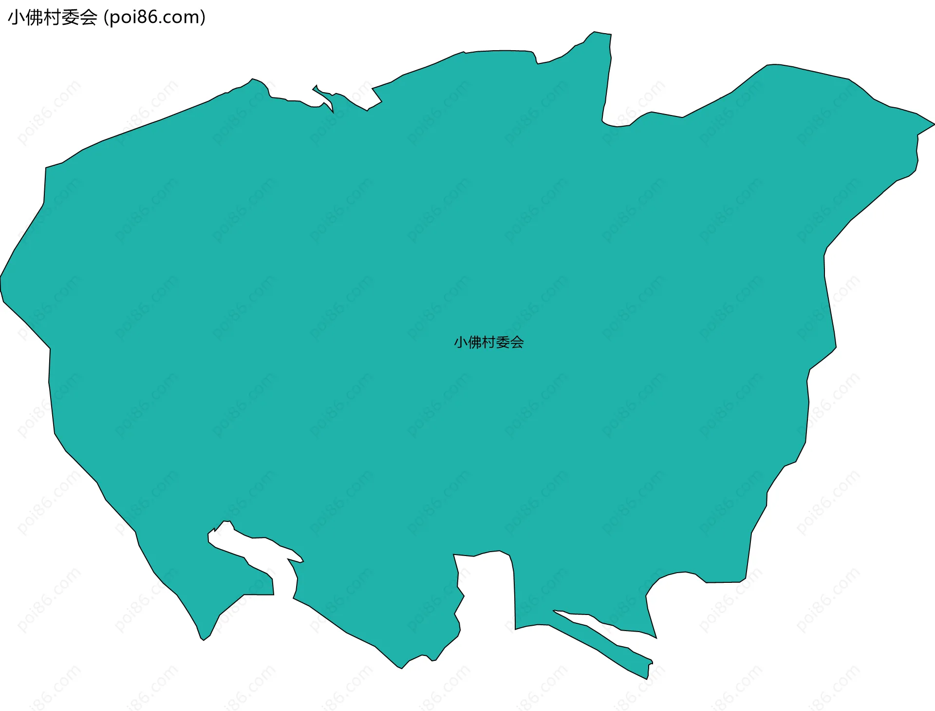 小佛村委会边界地图