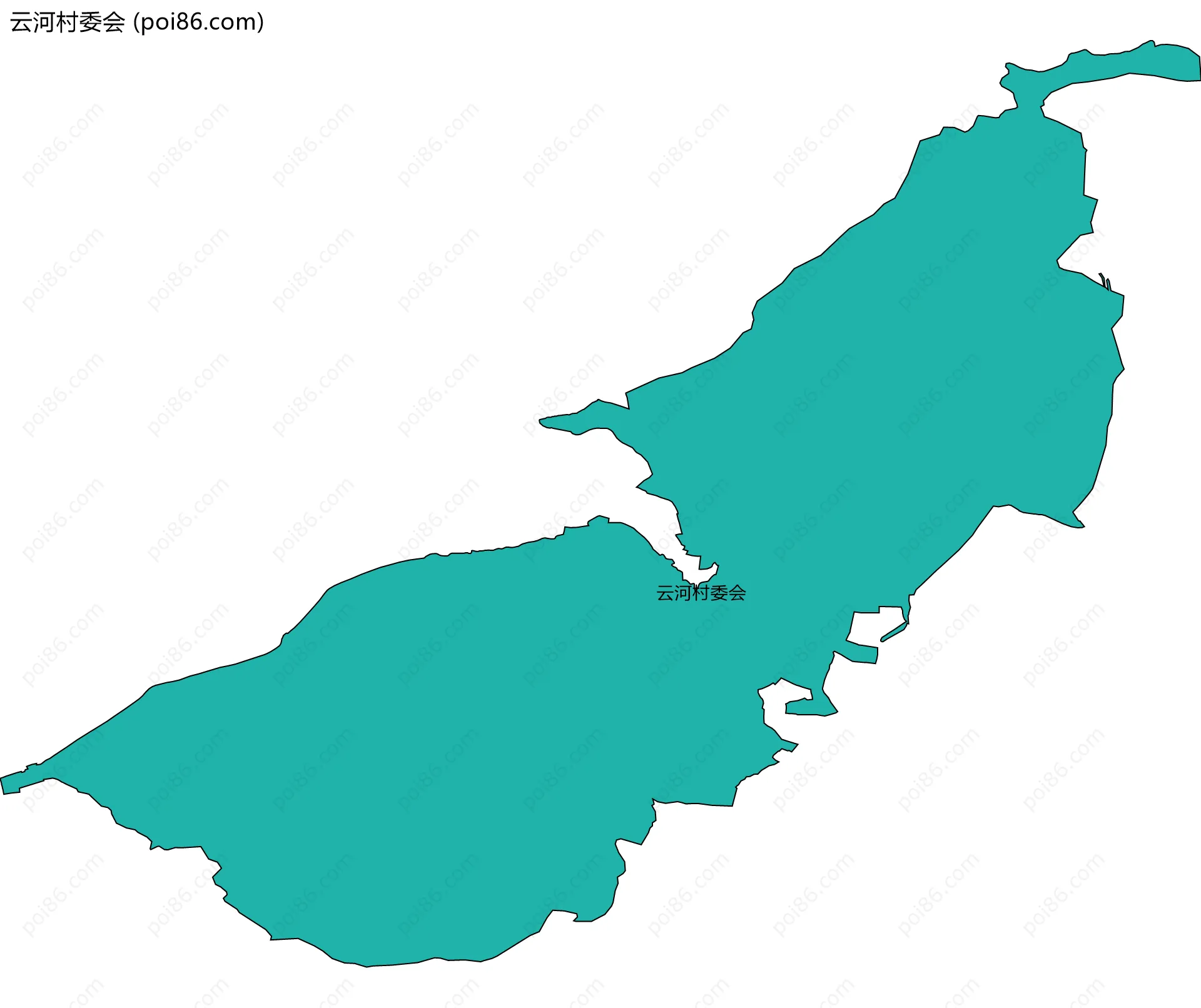 云河村委会边界地图