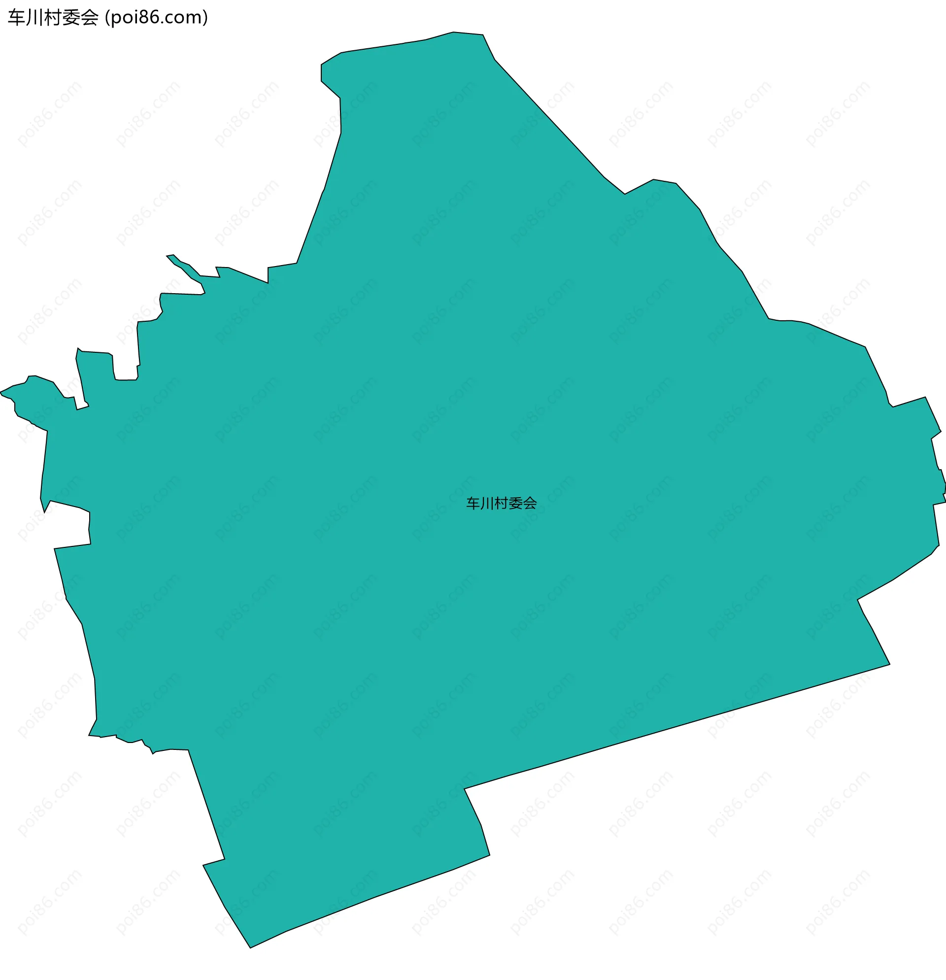 车川村委会边界地图