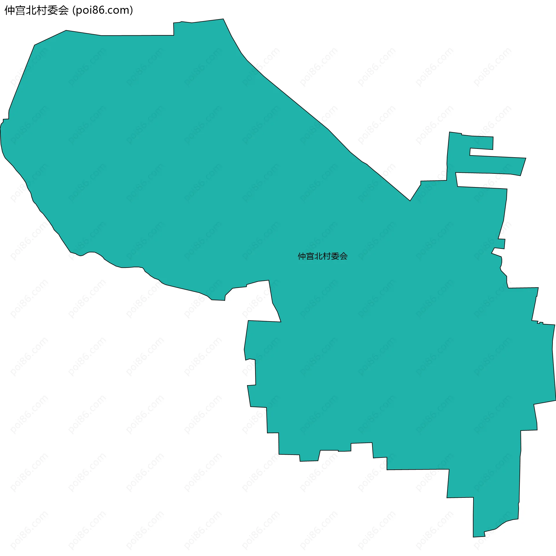 仲宫北村委会边界地图