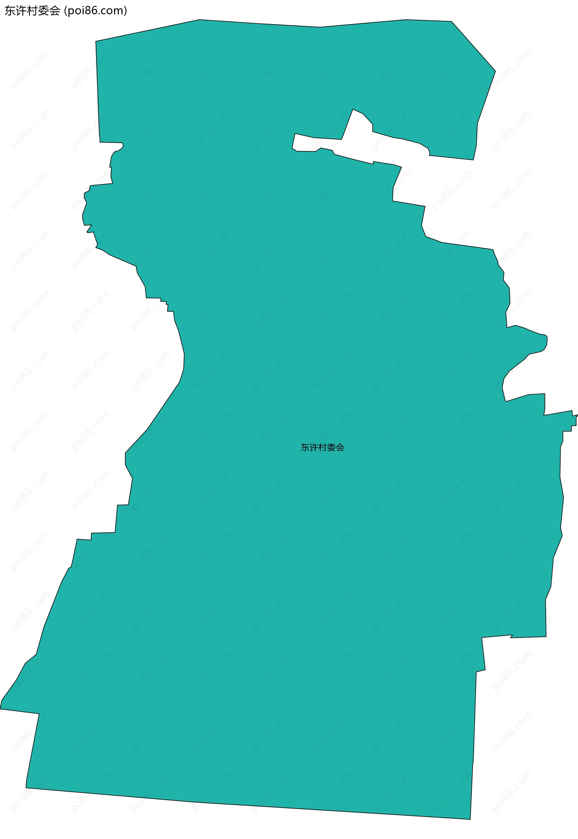 东许村委会边界地图