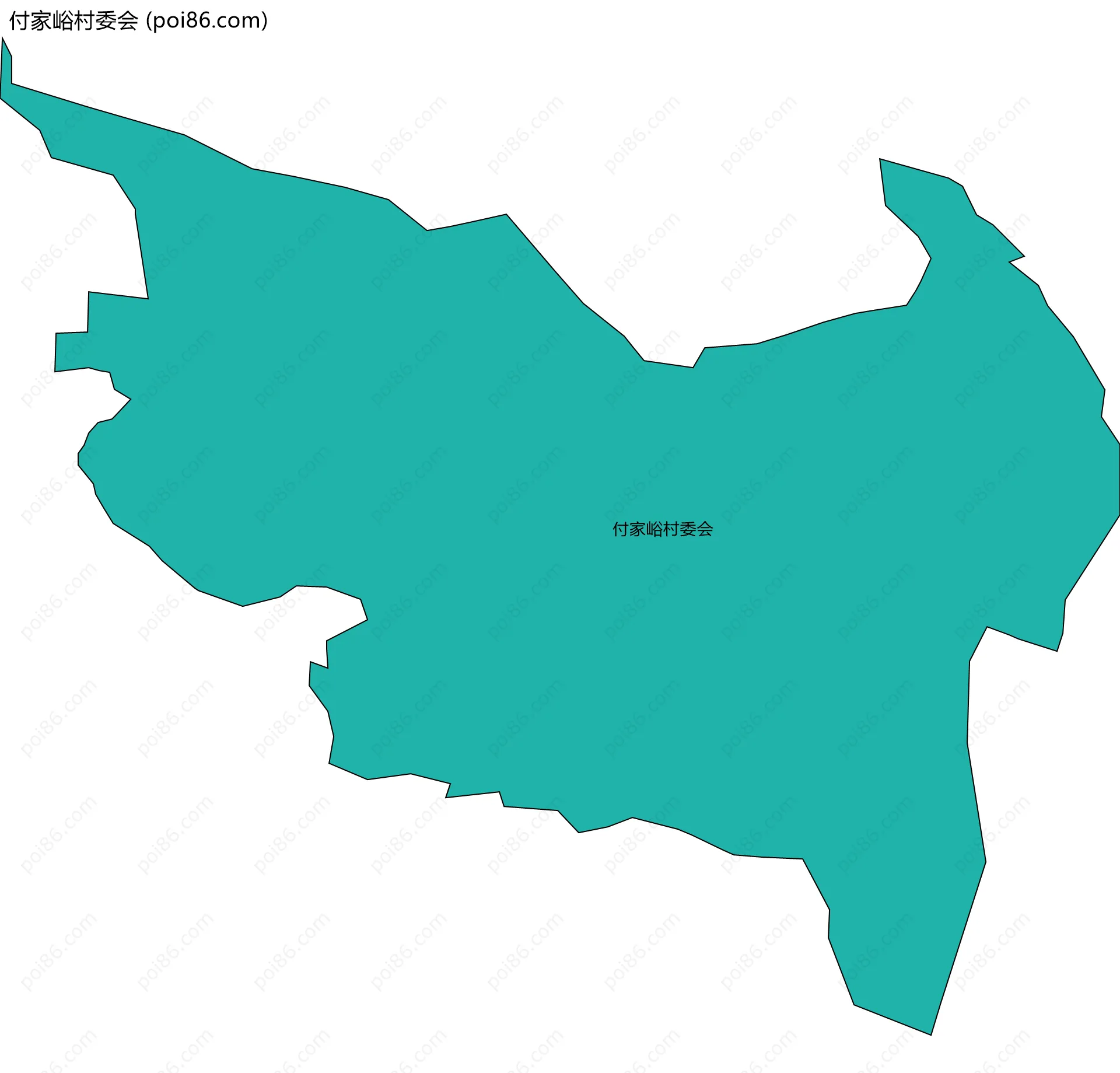 付家峪村委会边界地图