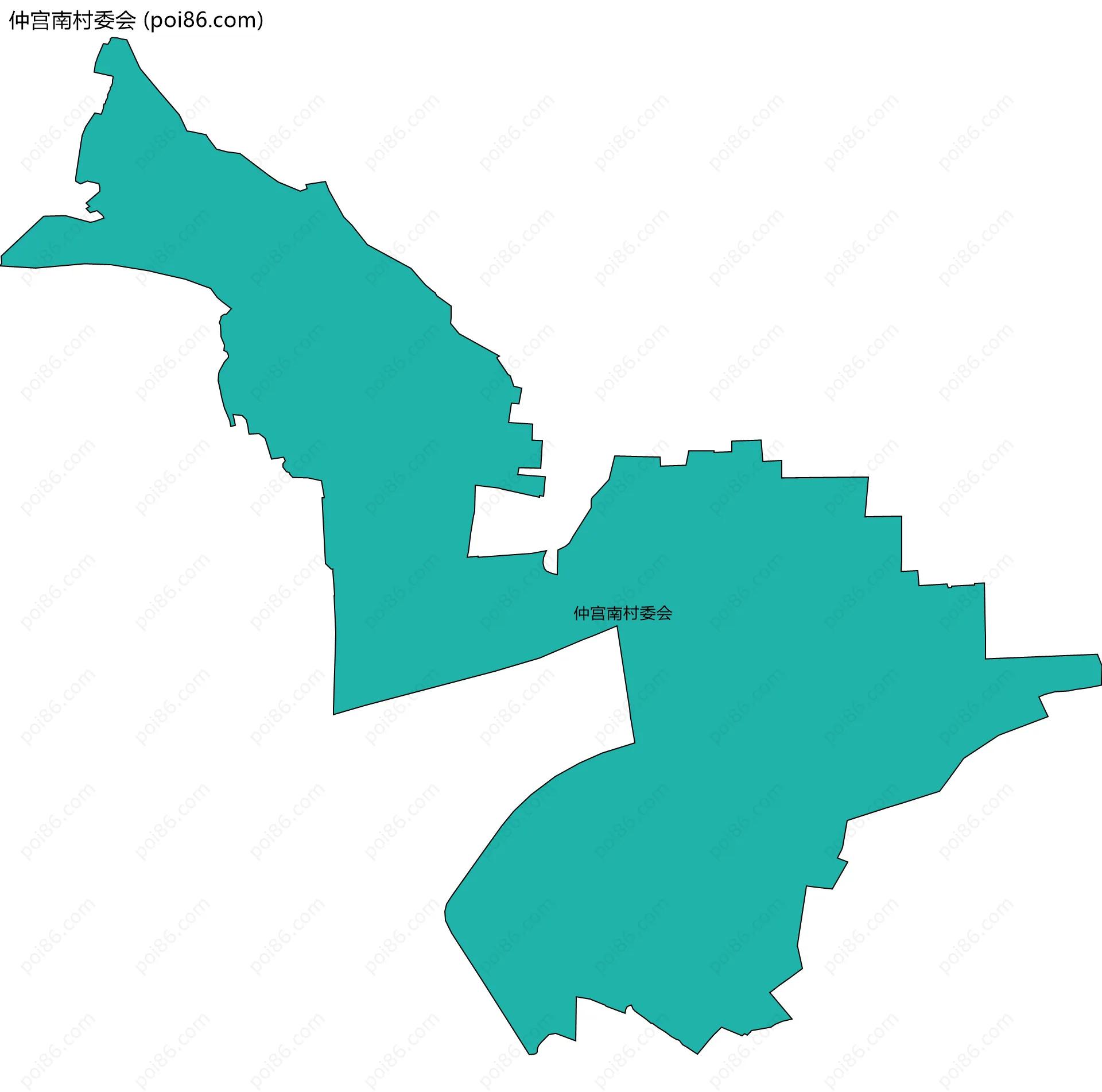 仲宫南村委会边界地图