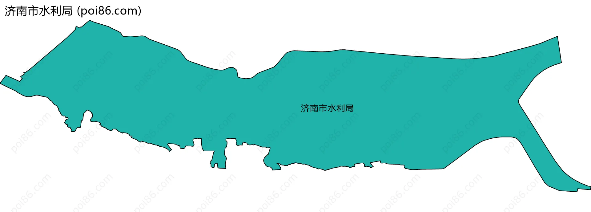 济南市水利局边界地图
