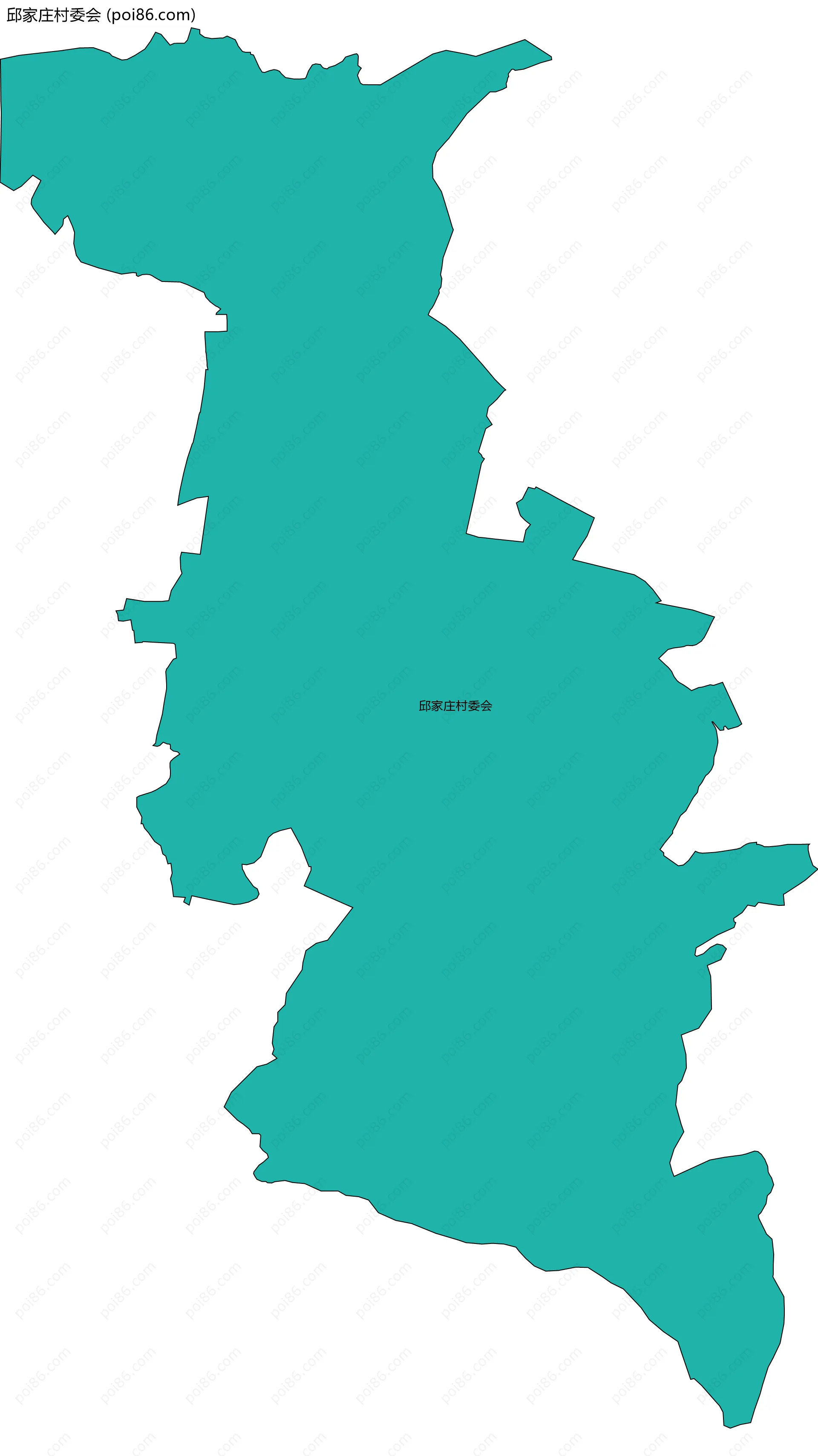 邱家庄村委会边界地图
