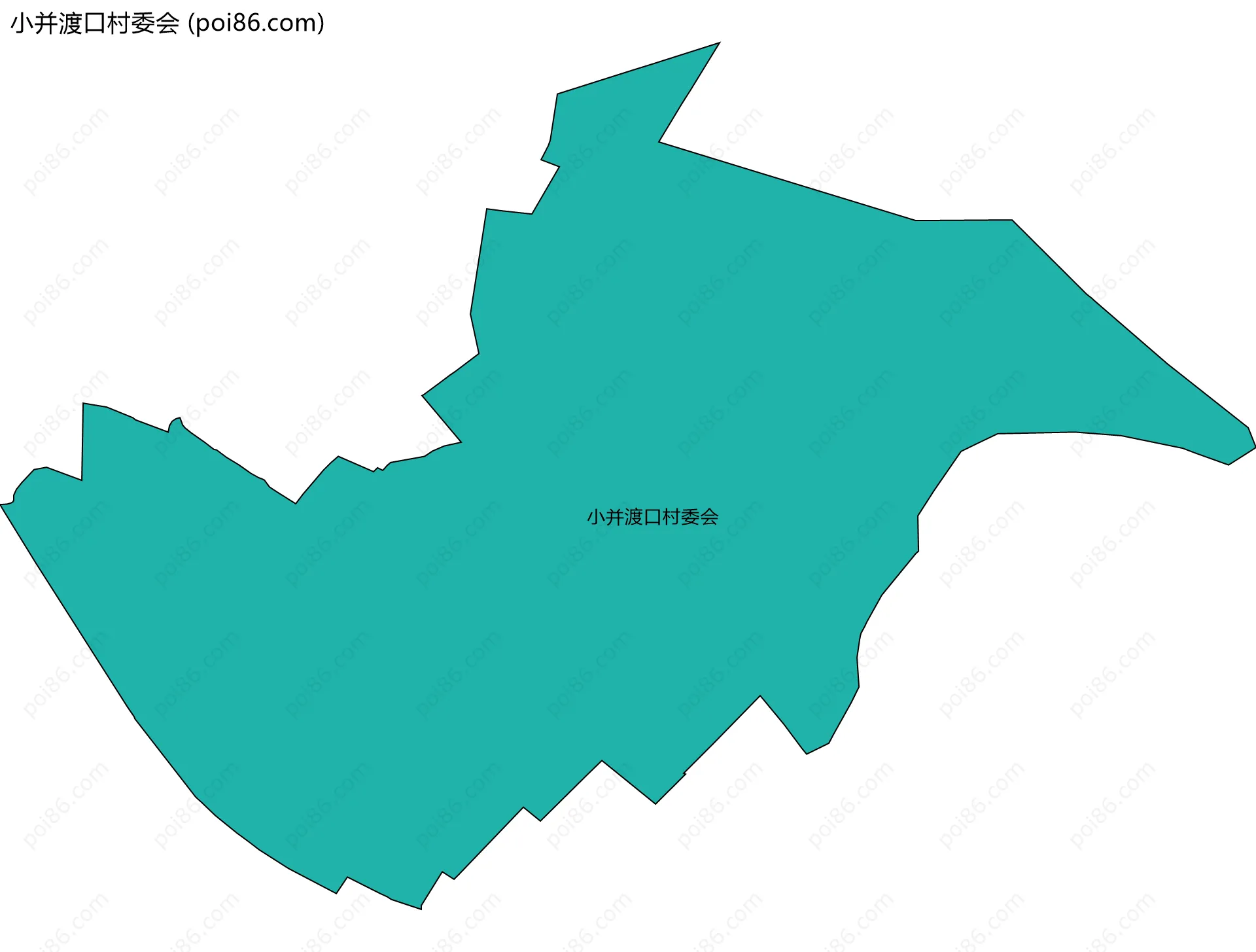 小并渡口村委会边界地图
