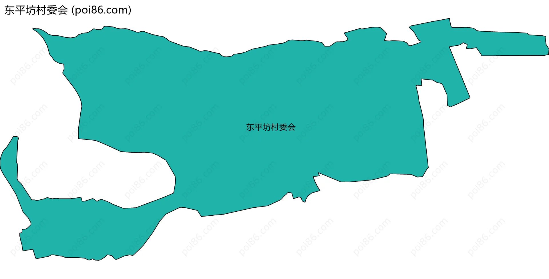 东平坊村委会边界地图