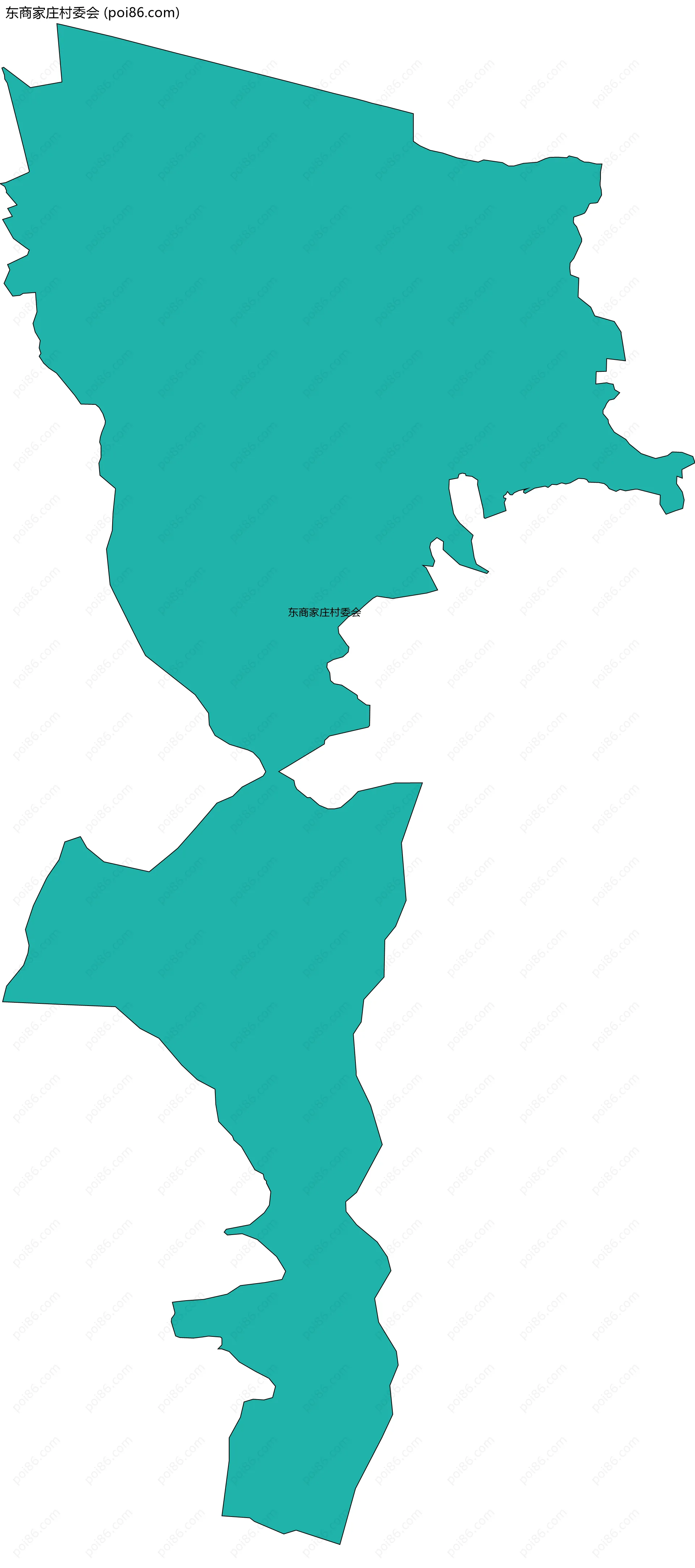 东商家庄村委会边界地图
