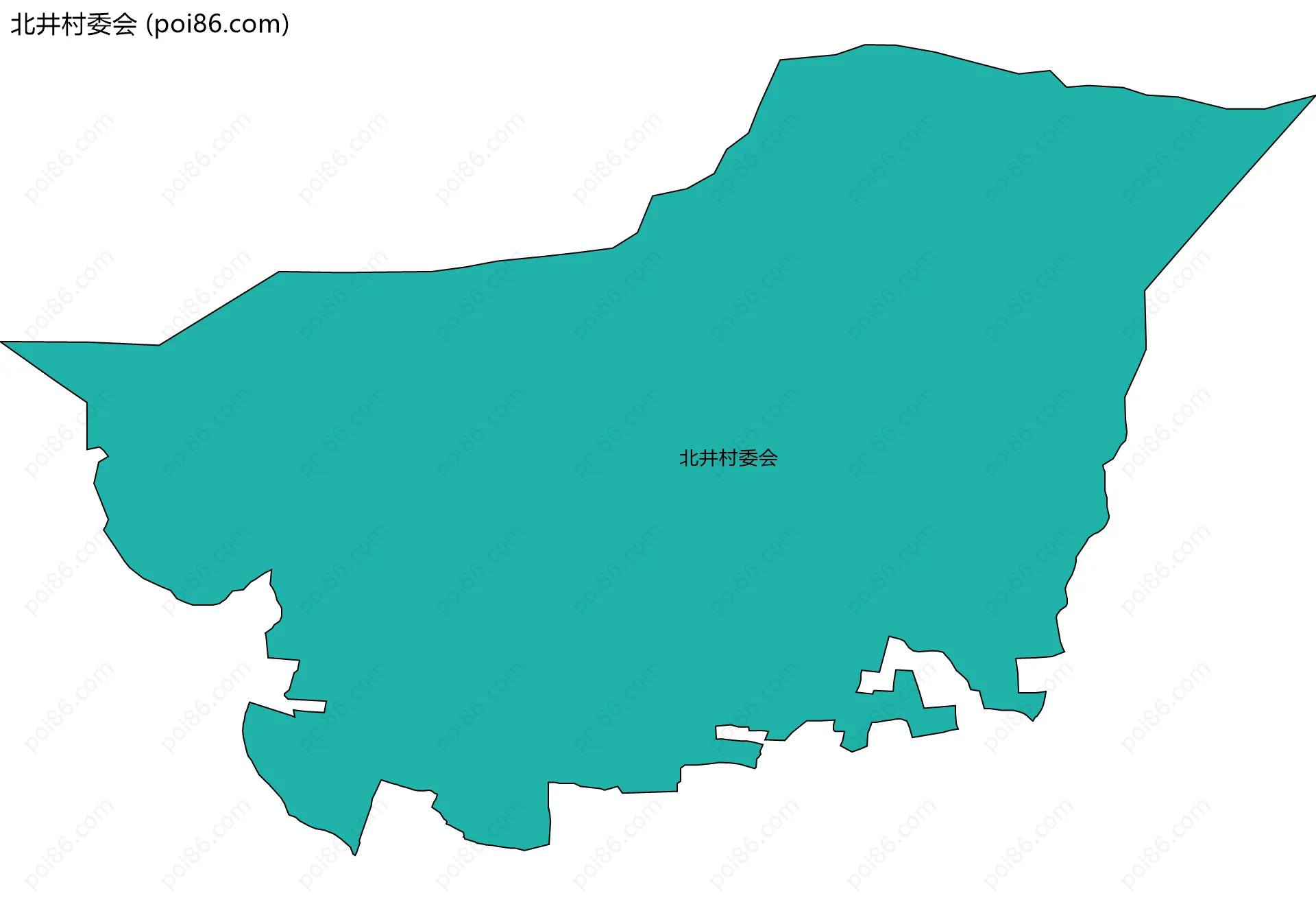 北井村委会边界地图