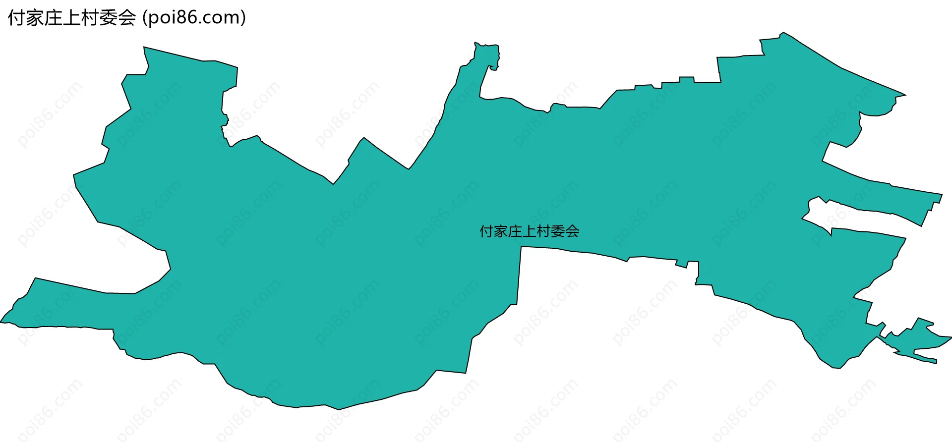 付家庄上村委会边界地图