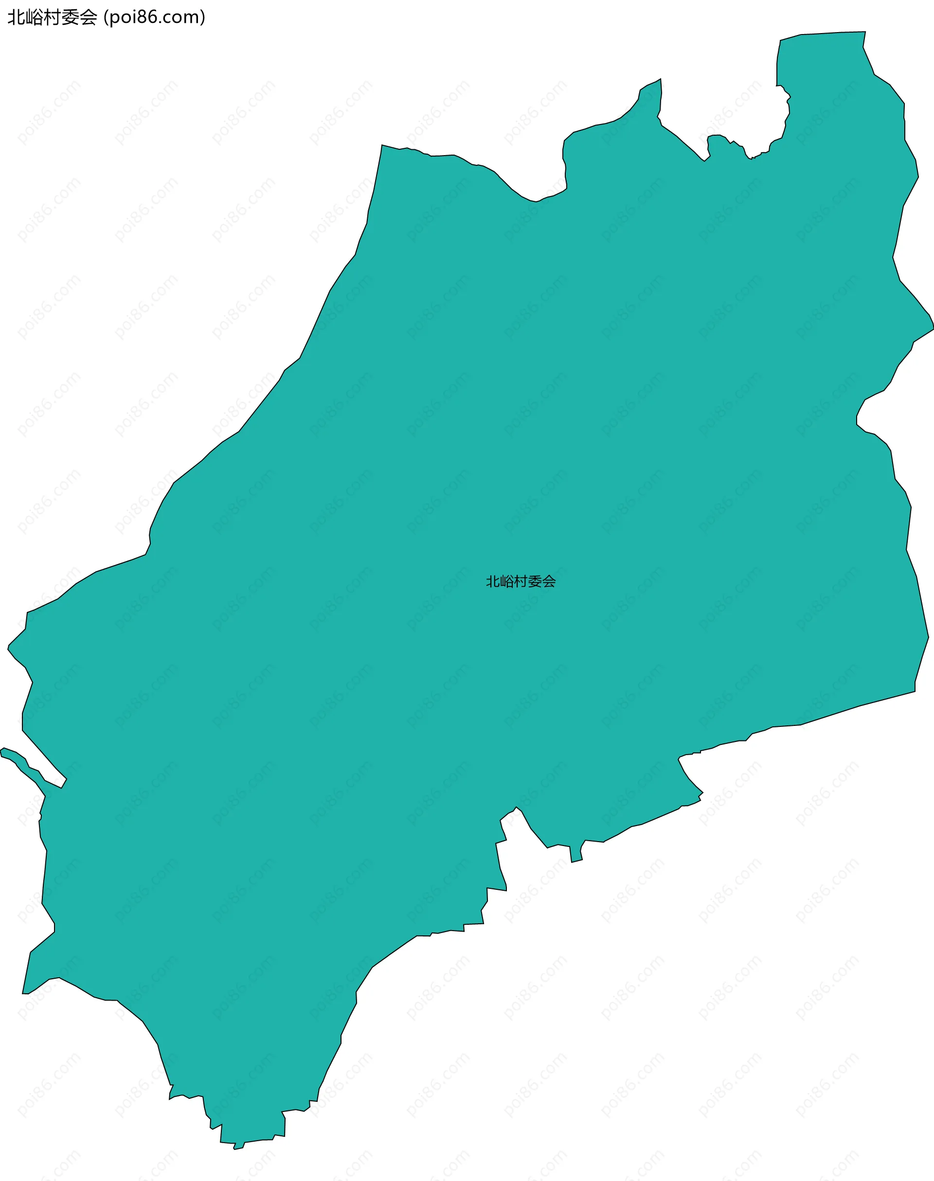 北峪村委会边界地图