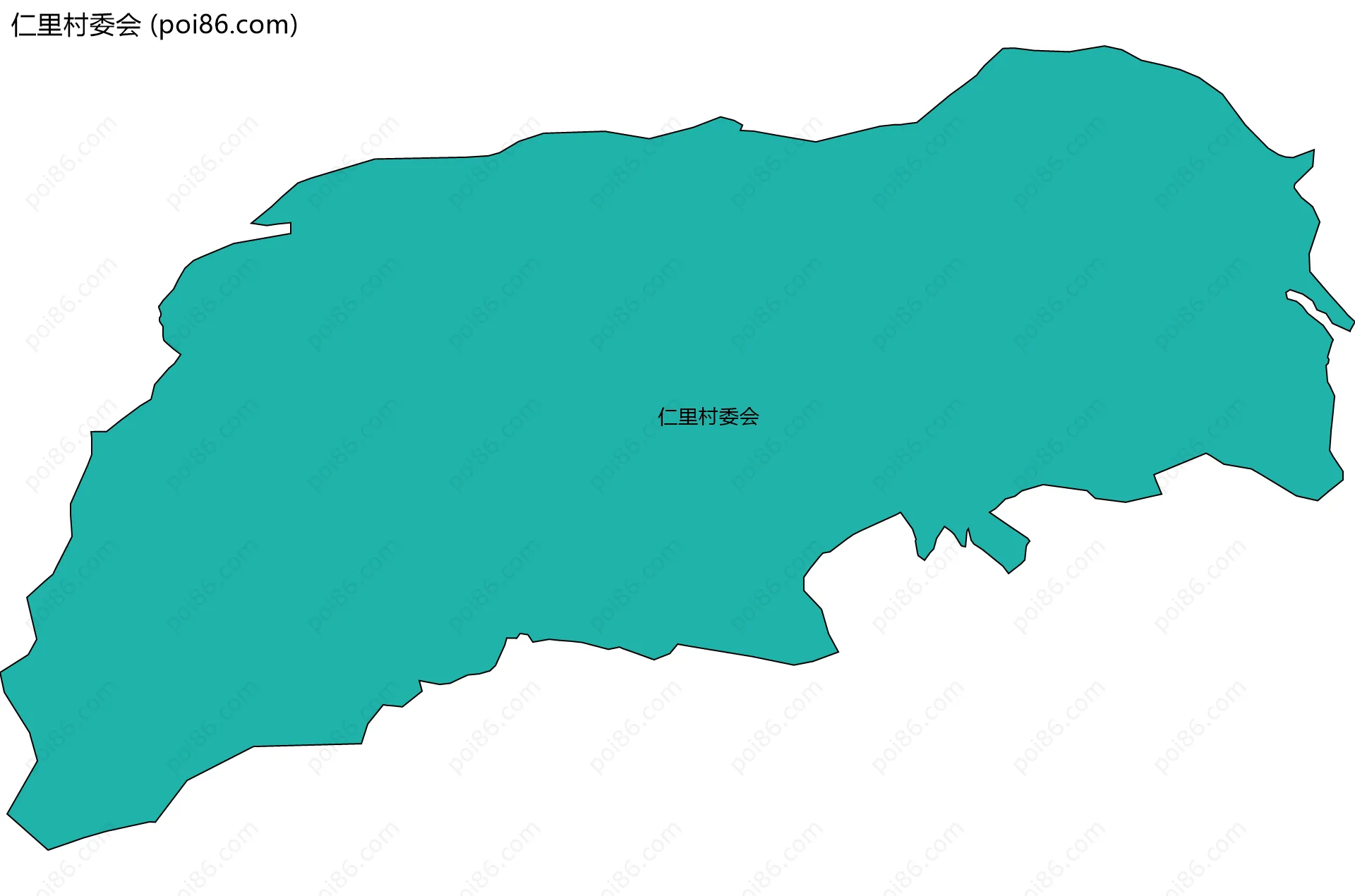 仁里村委会边界地图