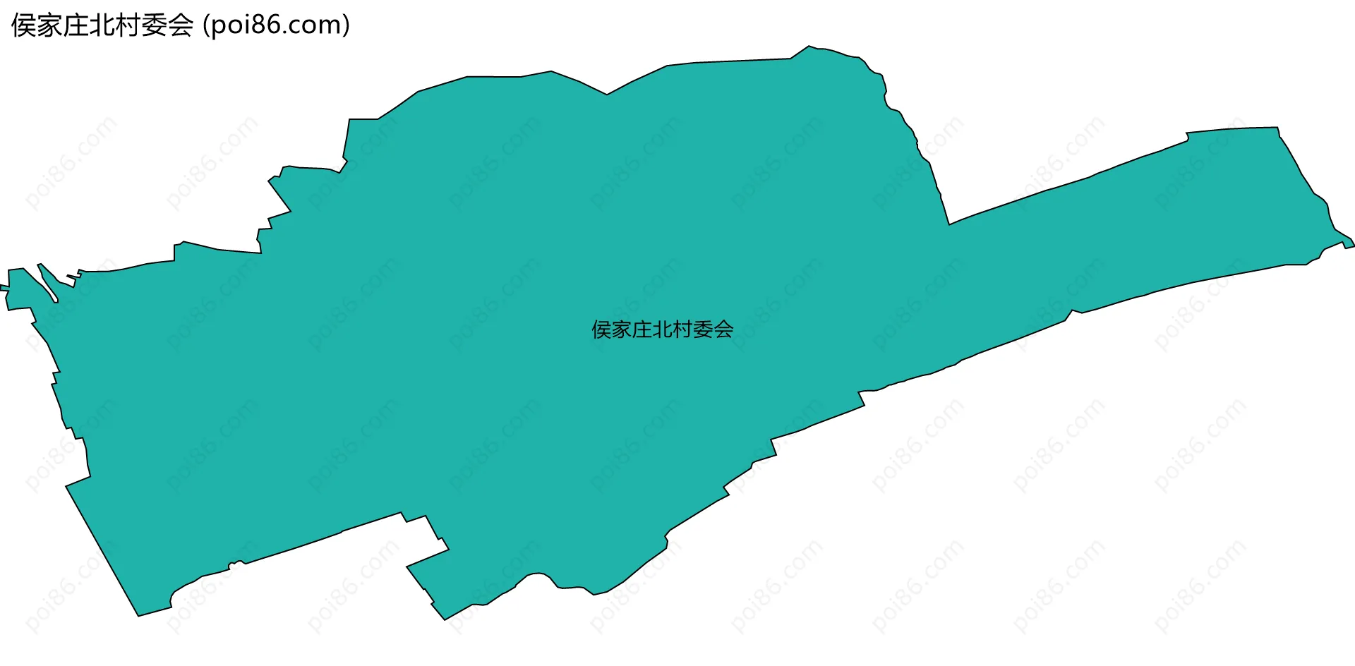 侯家庄北村委会边界地图