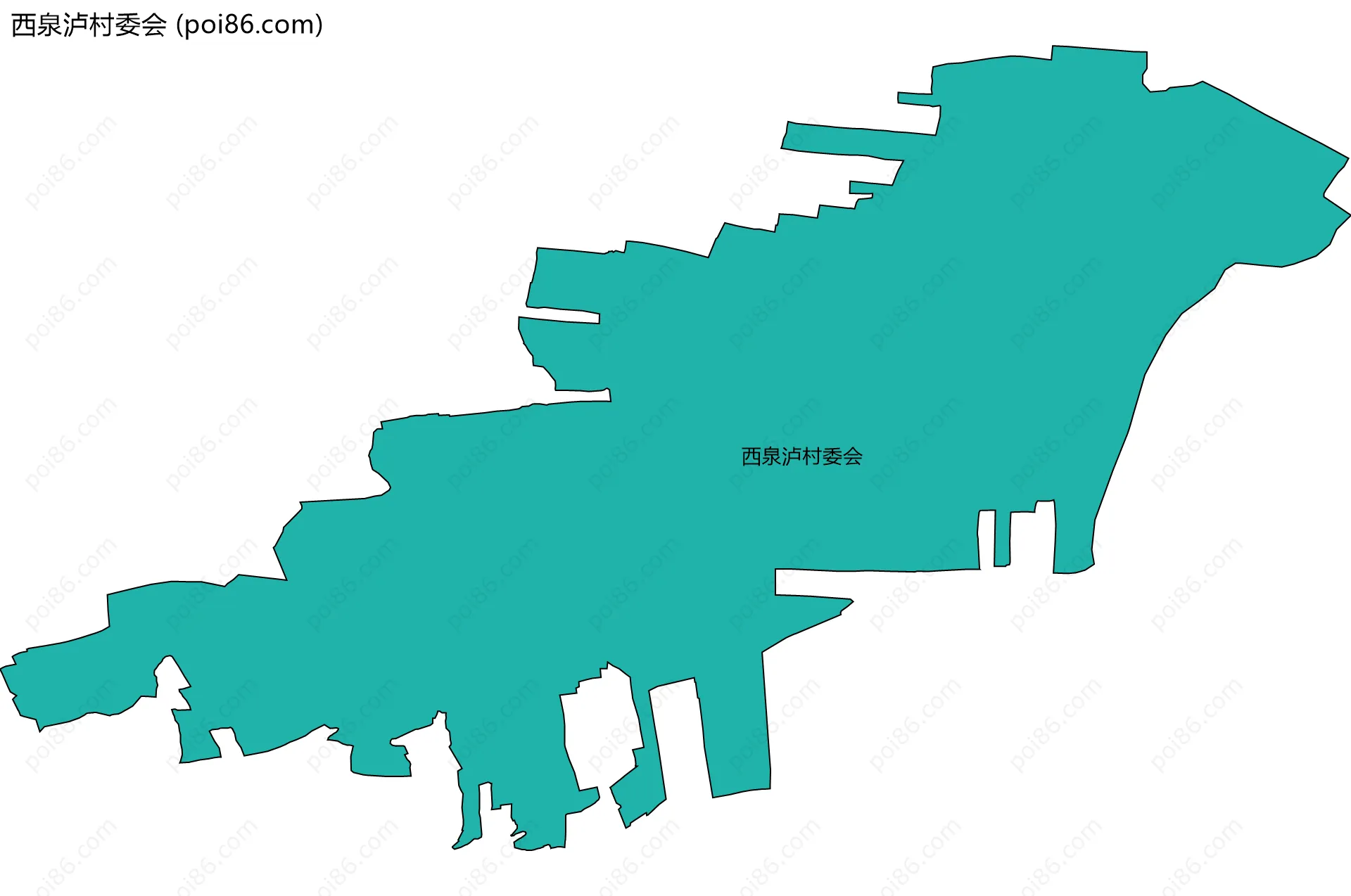 西泉泸村委会边界地图
