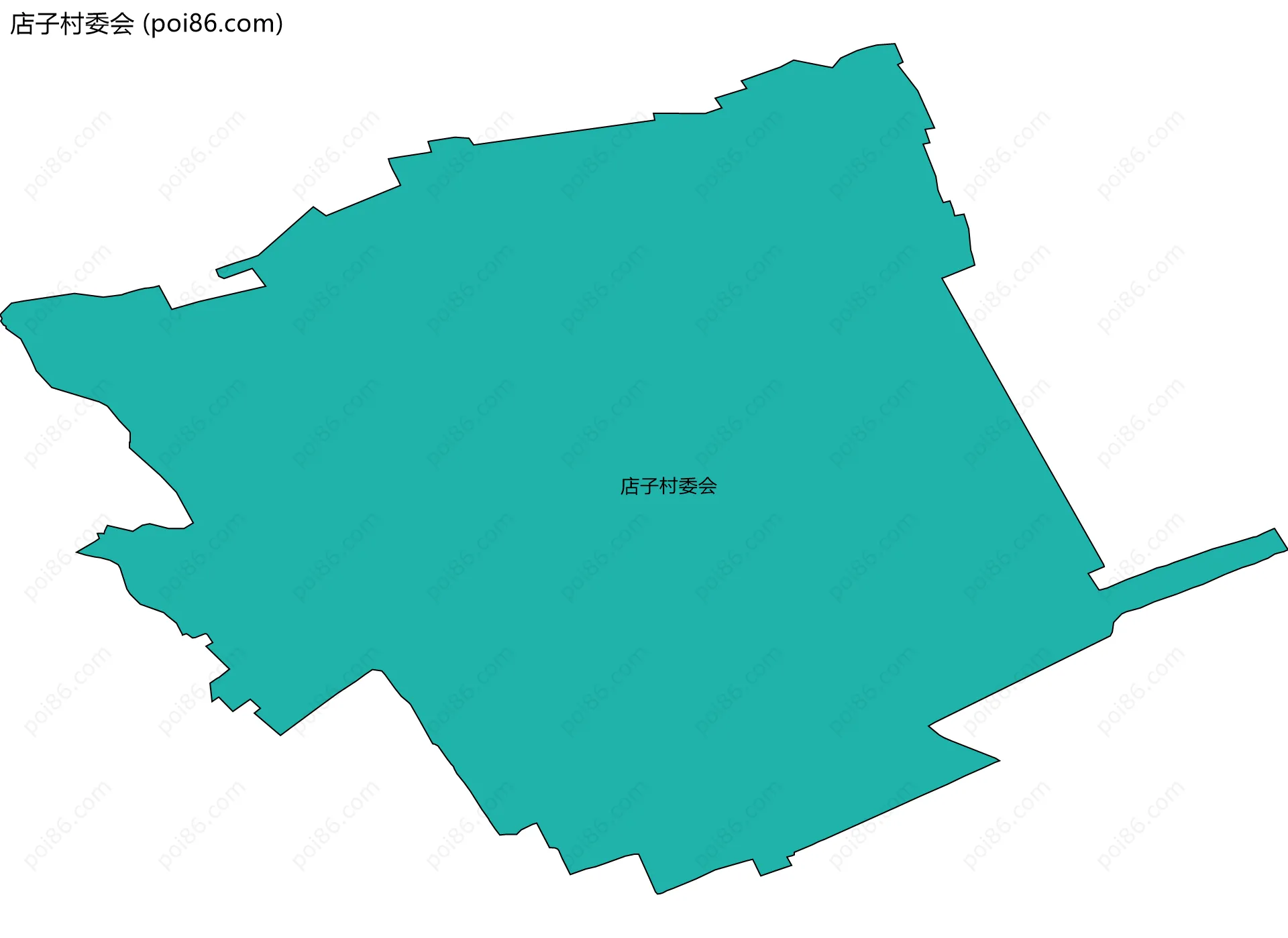 店子村委会边界地图