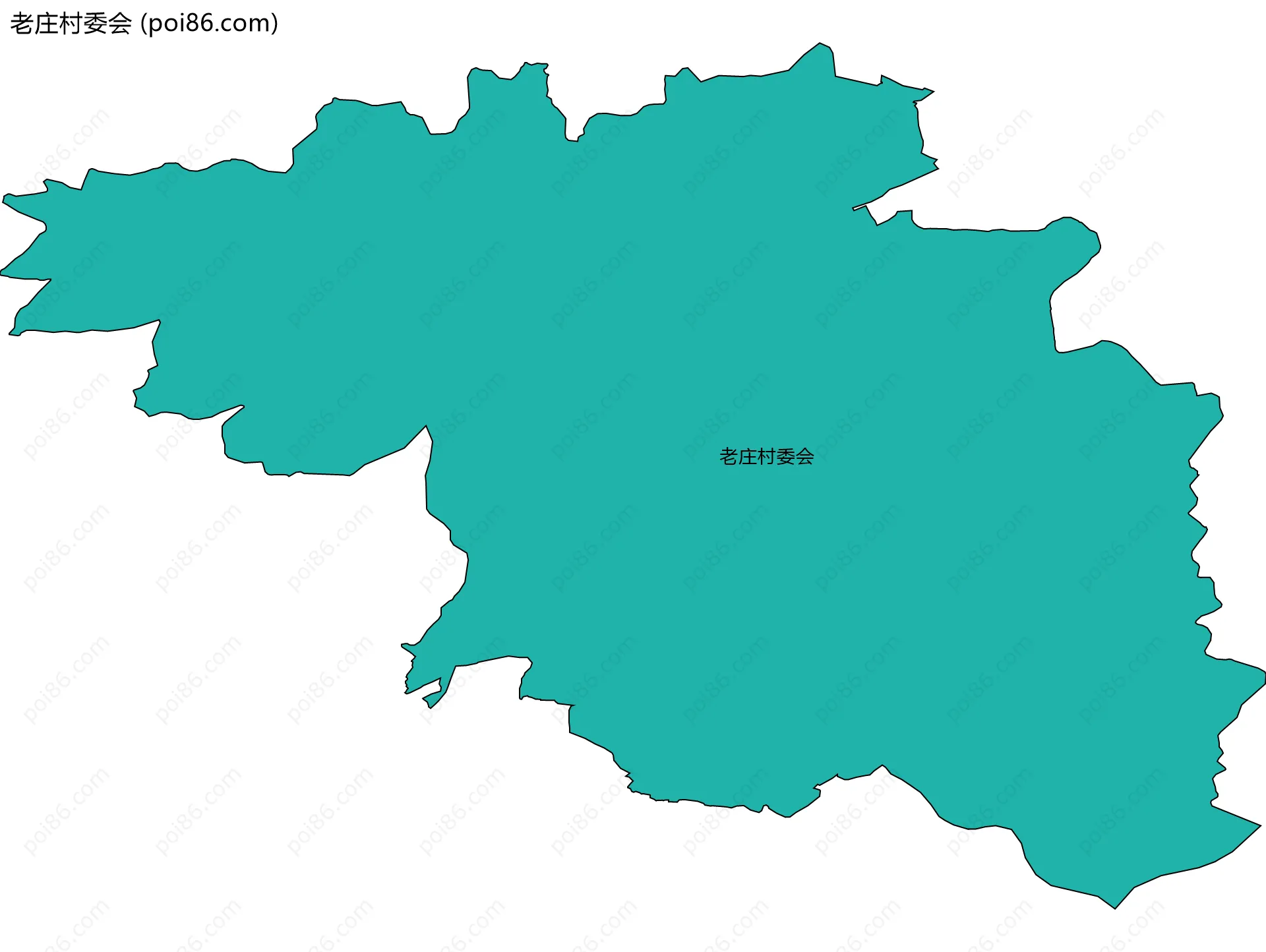 老庄村委会边界地图