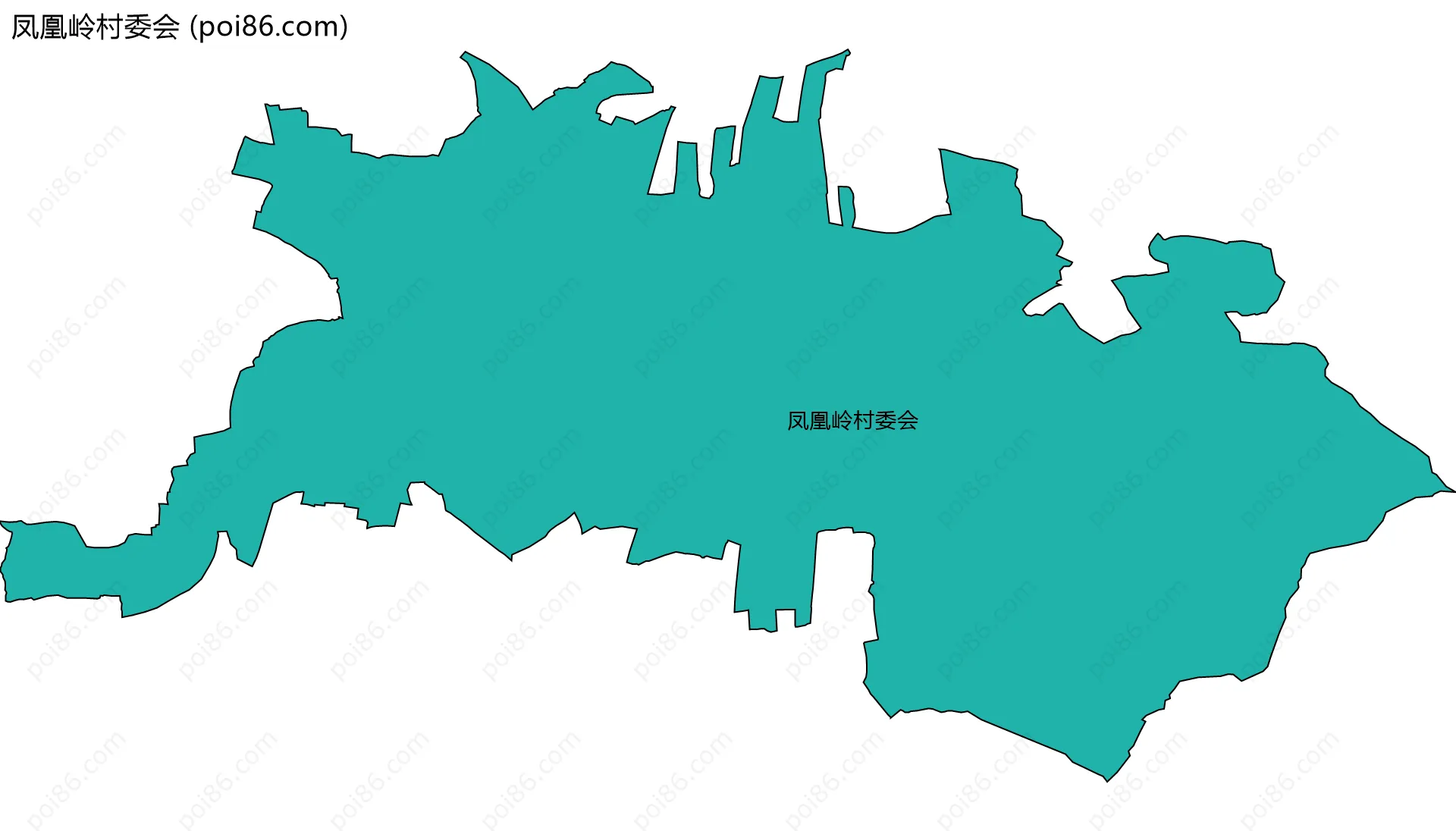 凤凰岭村委会边界地图
