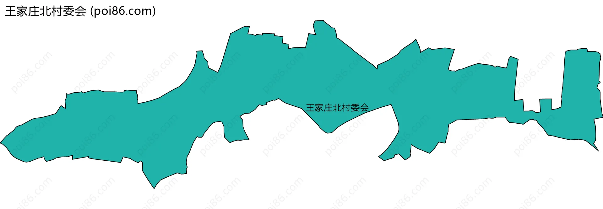王家庄北村委会边界地图